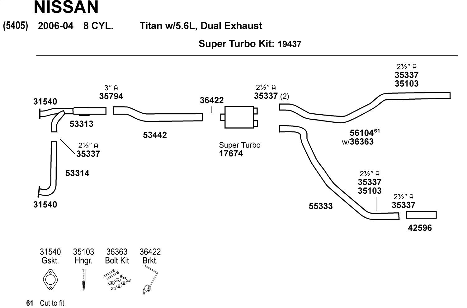 Walker 35794 Exhaust Clamp For Ram 1500