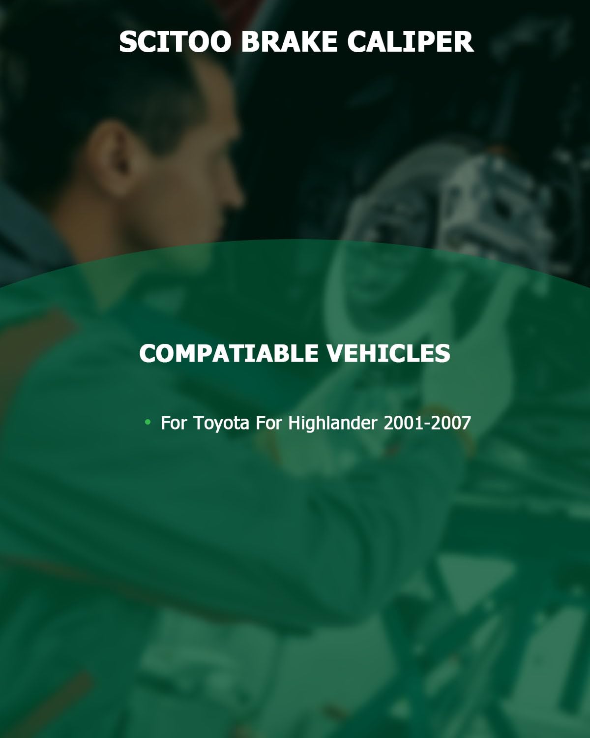 Scitoo Front Left Brake Caliper With Bracket 19B2664 Compatible For Toyota For Highlander 2001-2007