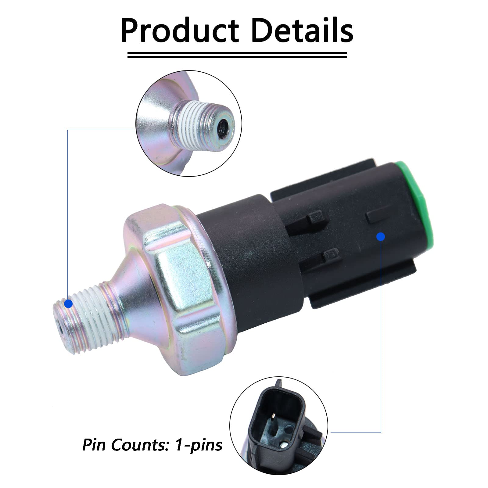 Kejsted Ps404 Engine Oil Pressure Switch Sensor Fits For Dodge Ram 1500 2500 3500 Dakota Durango Chrylser Aspen Liberty Grand Ch