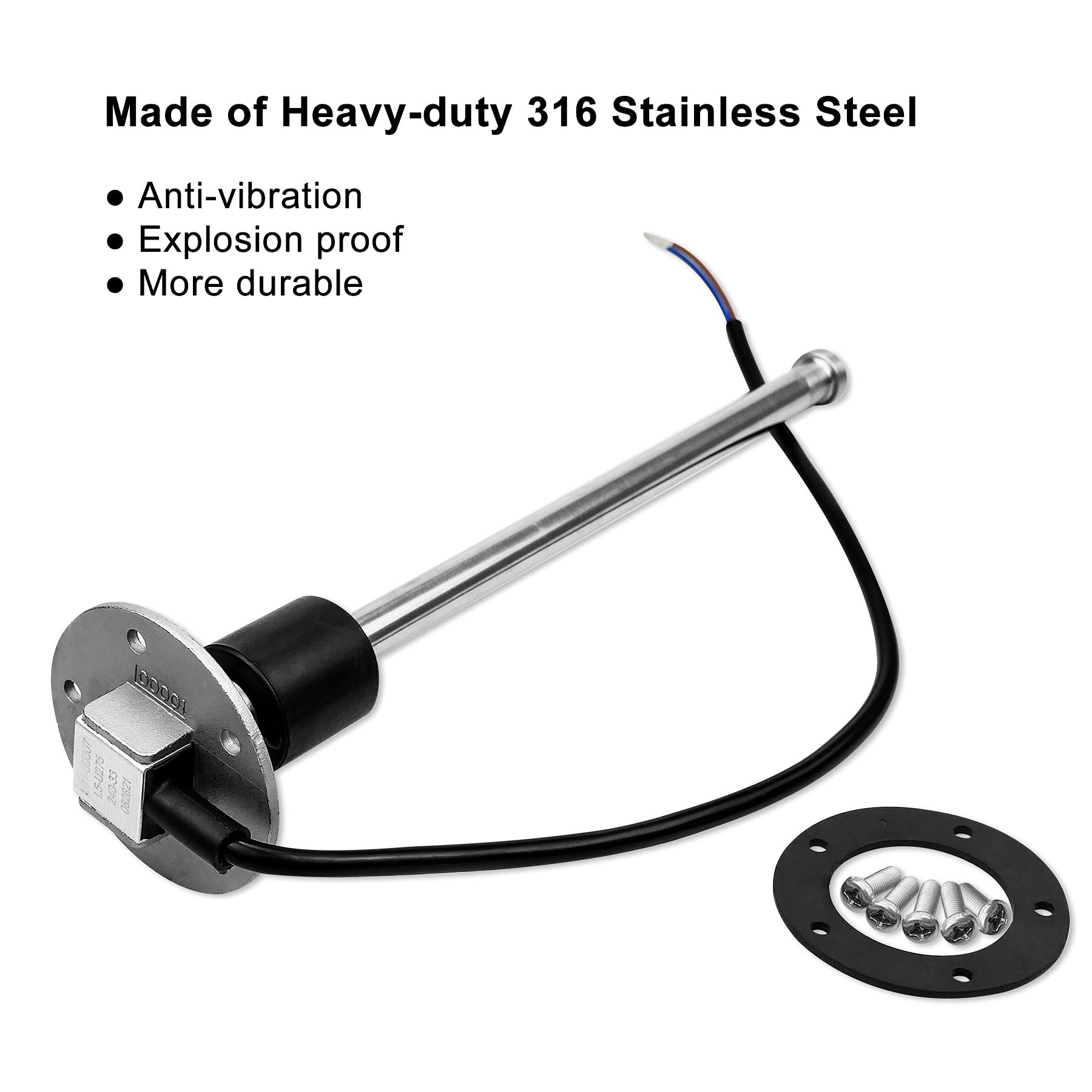 240-33 Ohms 11''(275Mm) Fuel Level Sending Unit For Marine Boat Truck Car Fuel Water Level Gauge Sensor Stainless Steel Fuel Gas