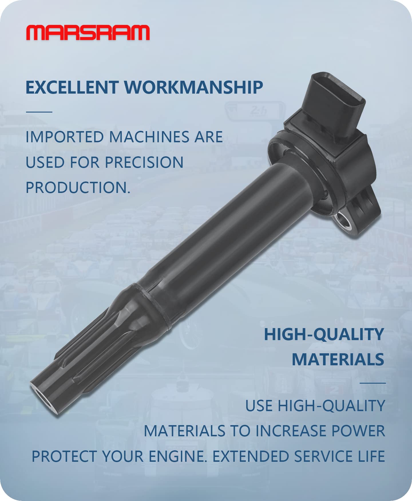 Marsram Ignition Coil Pack Uf487 For 2005-2019 Toyota Camry Rav4 Sienna 4Runner Avalon 2006-2018 Lexus Is250 Rx350 Es350 Is300 I