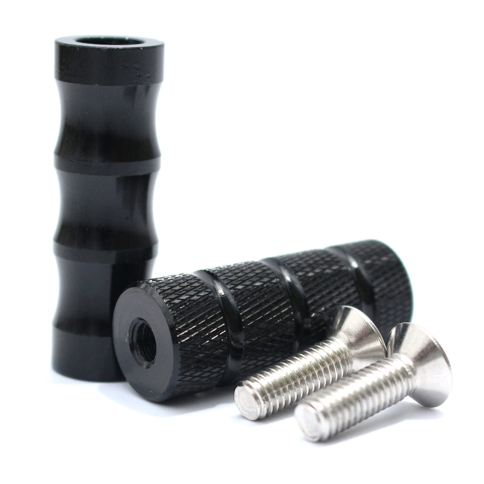 CNC Motorcycle Knurled Shifter Peg Anti-Skid Gear Shift Brake Lever Foot Pegs Pedal 6mm Hole Front Footrests Footpeg Rearsets Fo