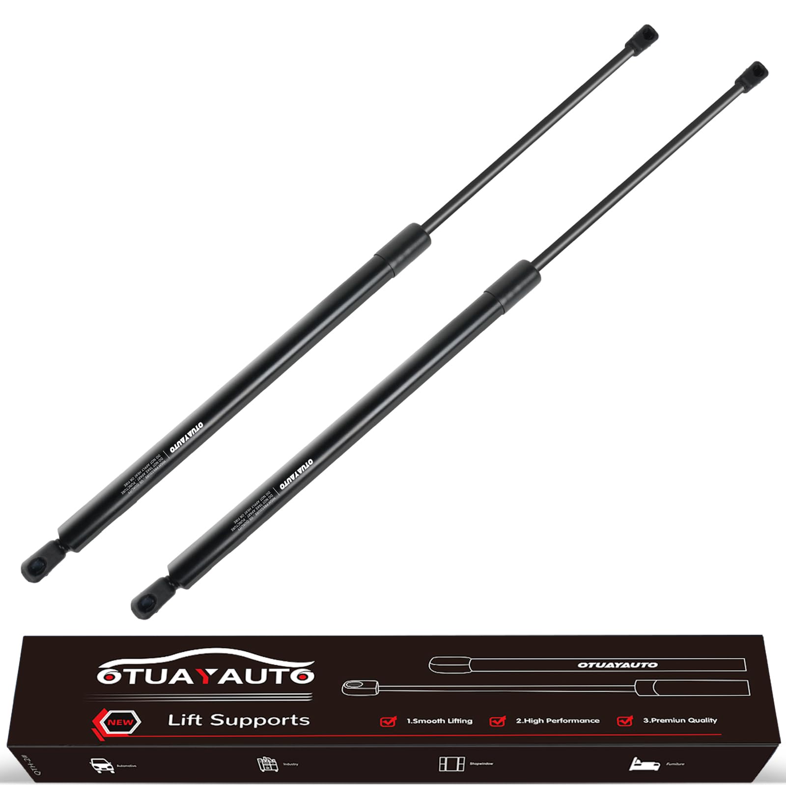 Otuayauto Rear Liftgate Struts, Hatch Lift Support Shock - Sg229013 4590 Gas Spring Replacement For 2004-2010 Toyota Sienna, 2Pc