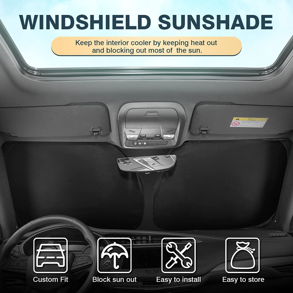 Cartist Windshield Sun Shade Fits For Kia Sorento 2021-2024 2025 Accessories Foldable Car Front Window Sunshade Sun Visor Protec