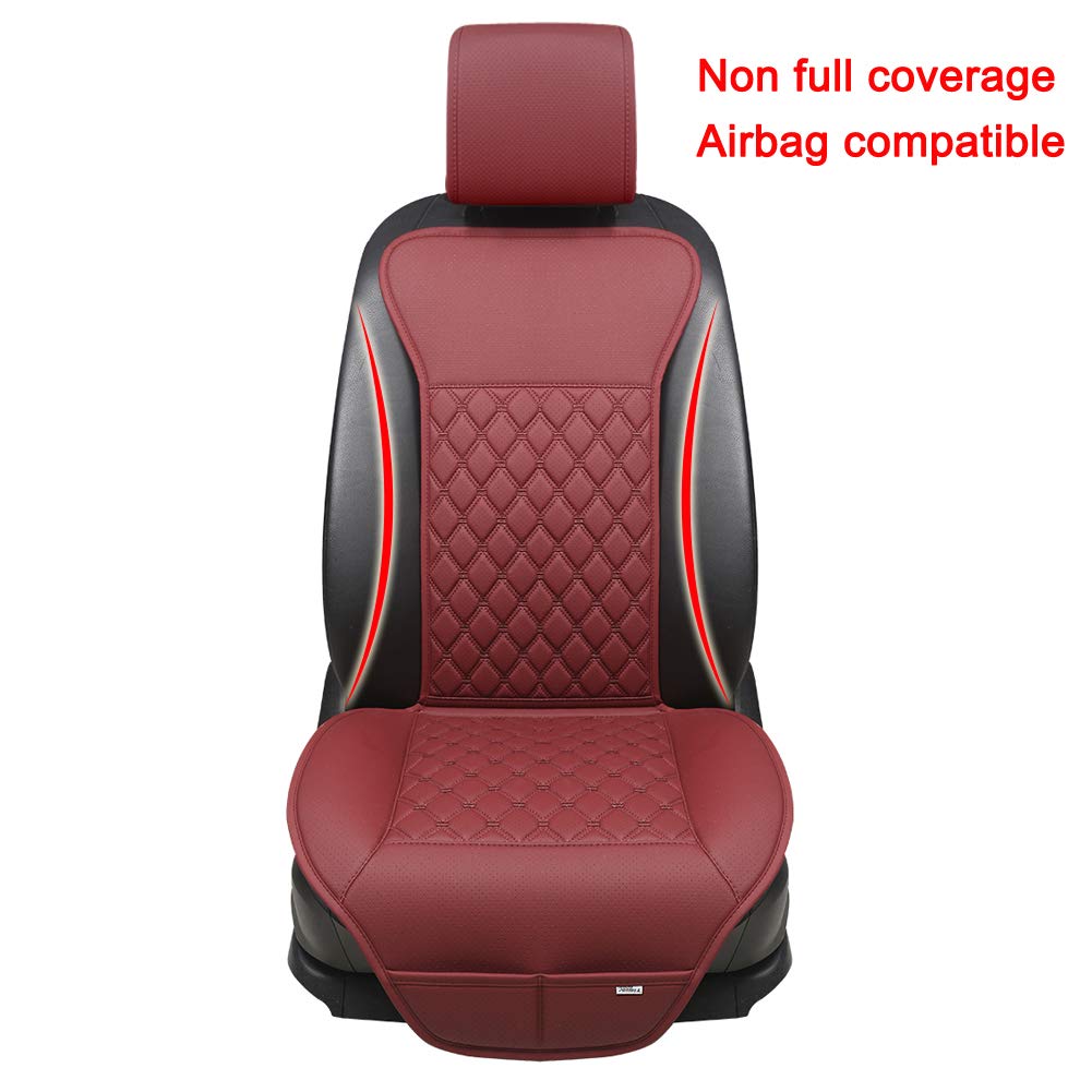 Black Panther Car Seat Cover, Luxury Car Protector, Universal Anti-Slip Driver Seat Cover With Backrest(1 Piece, Red Wine)