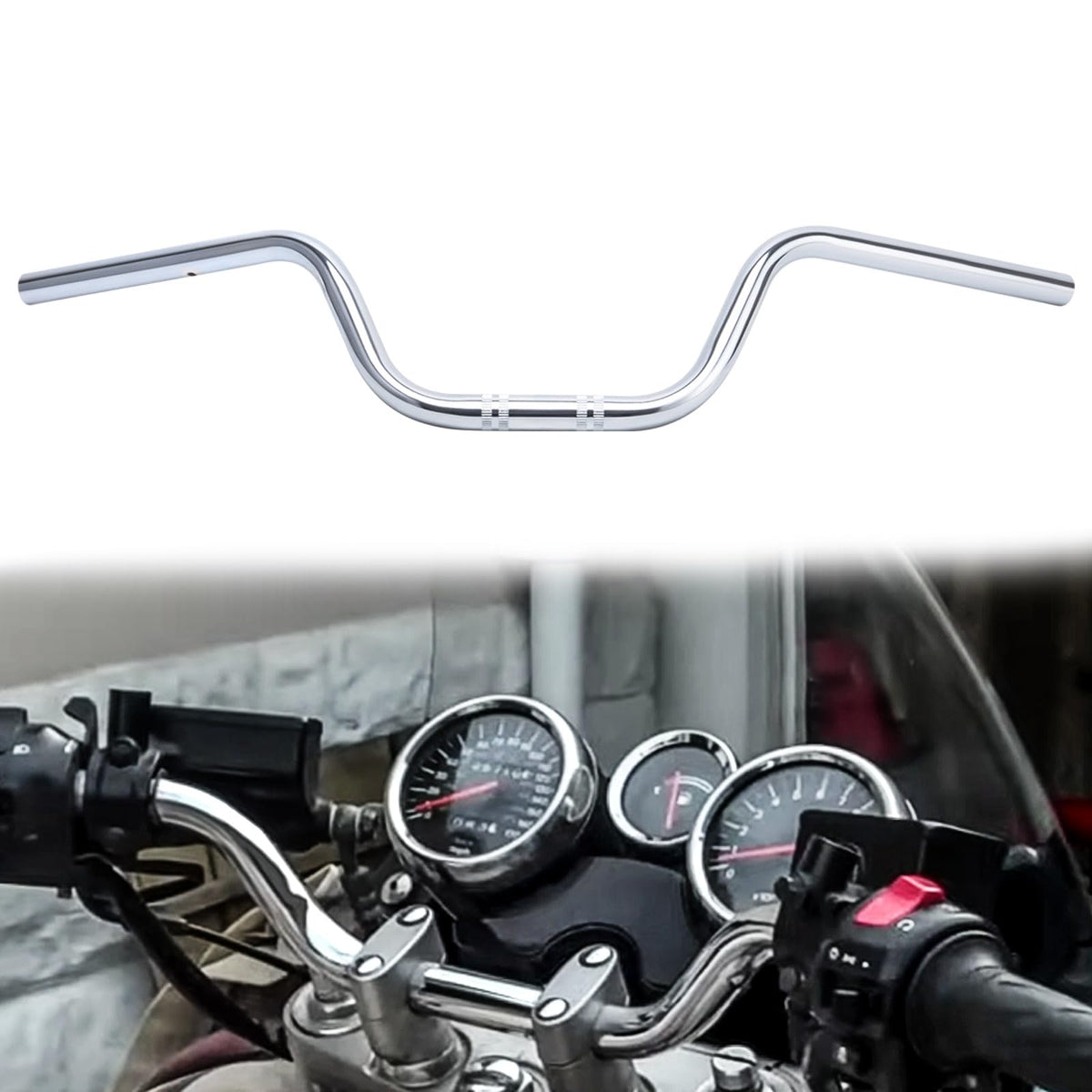 7/8 Motorcycle Drag Bars Handlebars 22mm HandleBar Universal For Sportster XL 883 1200 Cruiser Bobber Custom Chopper Softail D