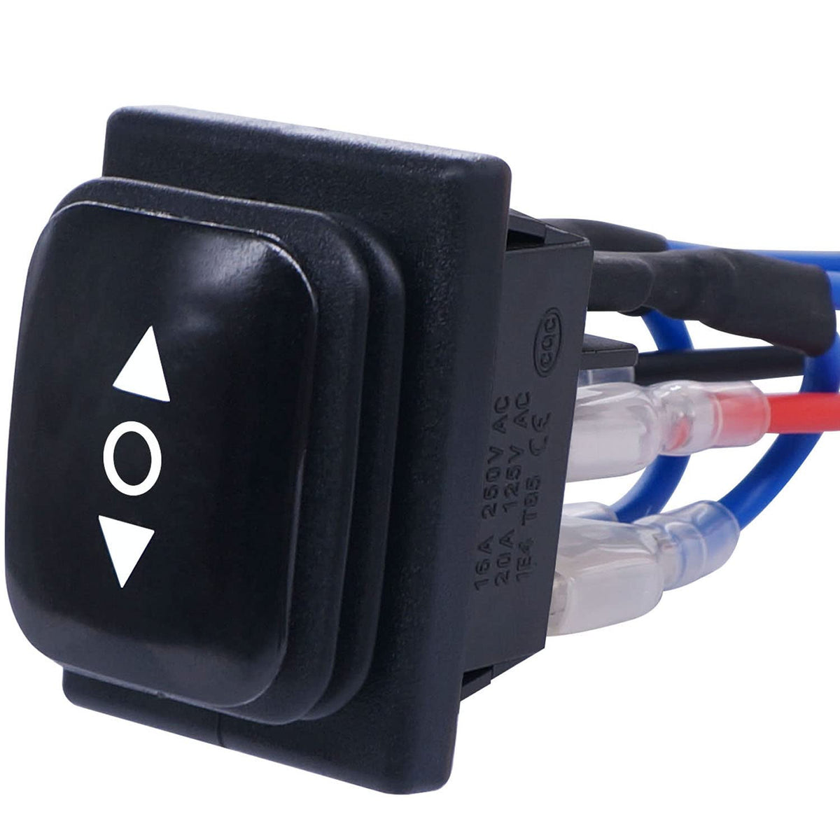 Weideer Reverse Polarity Switch Waterproof 12V Rv Jack Switch On/Off/On Latching Rocker Toggle Switch With Jumper Wires