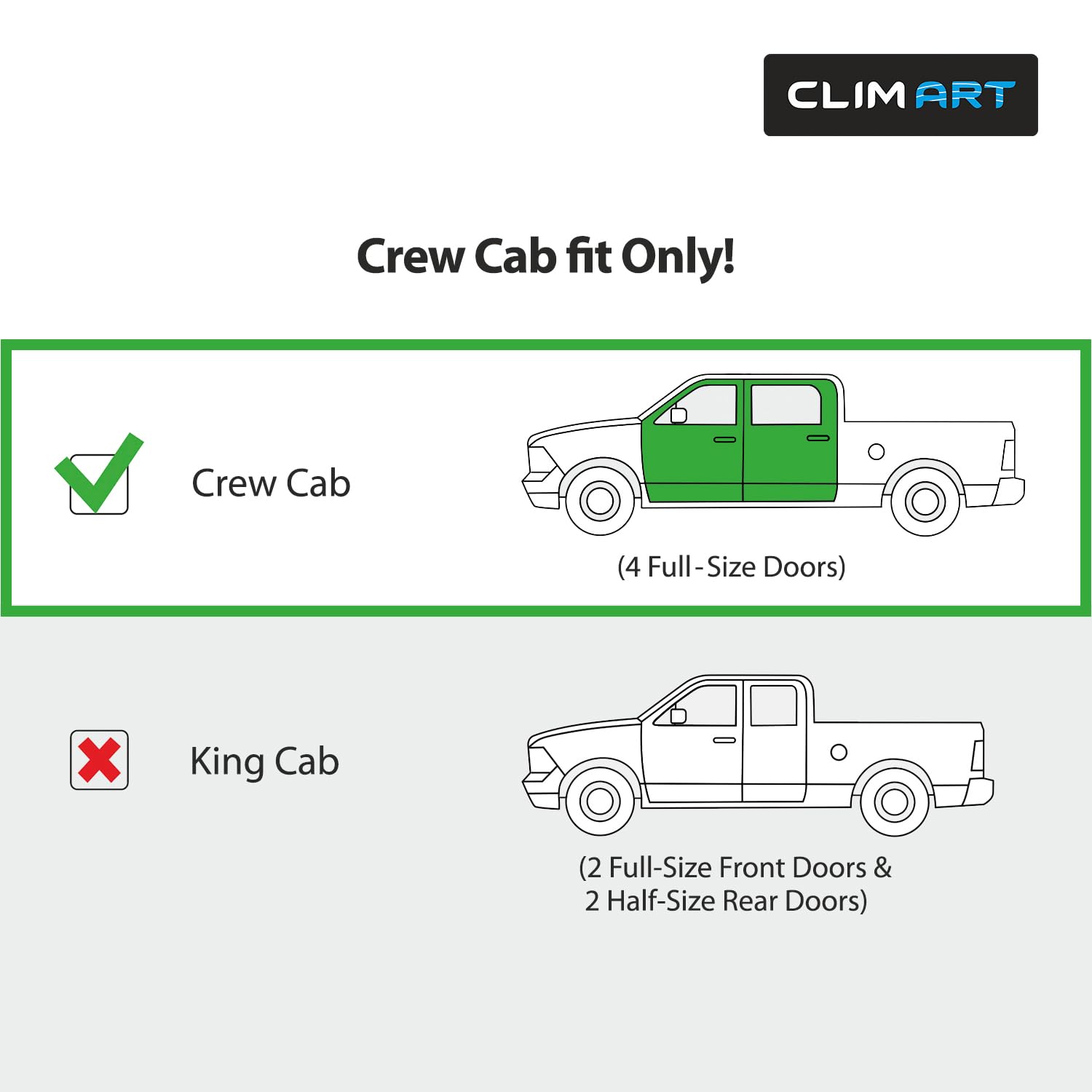 Clim Art In-Channel Incredibly Durable Rain Guards For Nissan Frontier 2005-2021 Crew Cab, Original Window Deflectors, Vent Wind