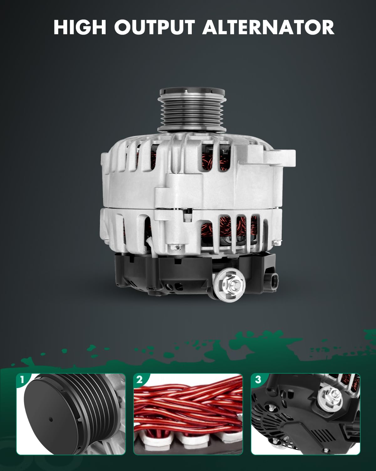 SCITOO Alternator 11258 Fit for Nissan for Altima 2007-2012, for Sentra 2007-2012, for Rogue 2011-2013, 2014 2015 Rogue Select L