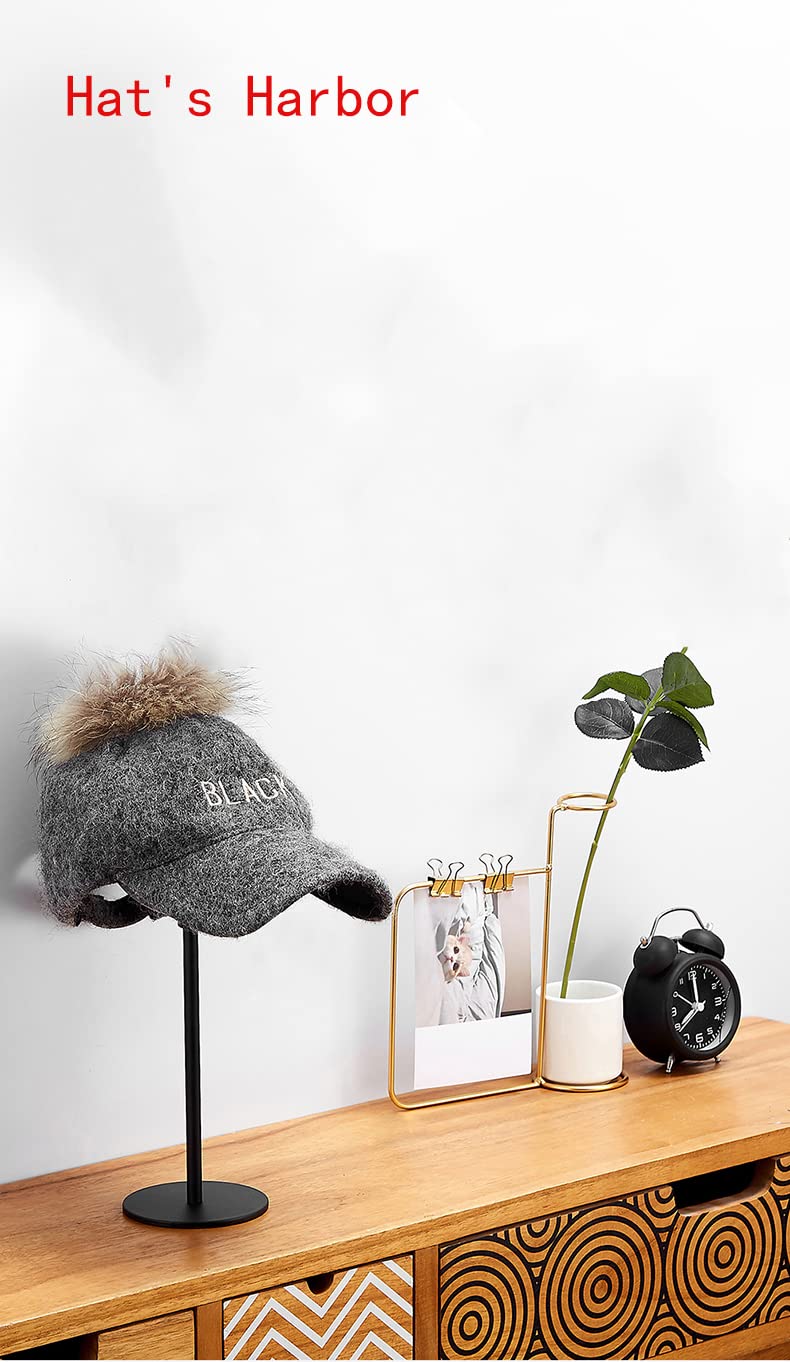 motofans Helmet Stand Metal, Rotation Metal Stand Desktop Hanger Rack Helmet Stand Display for Motocycle Helmet, Caps,Hat, and R