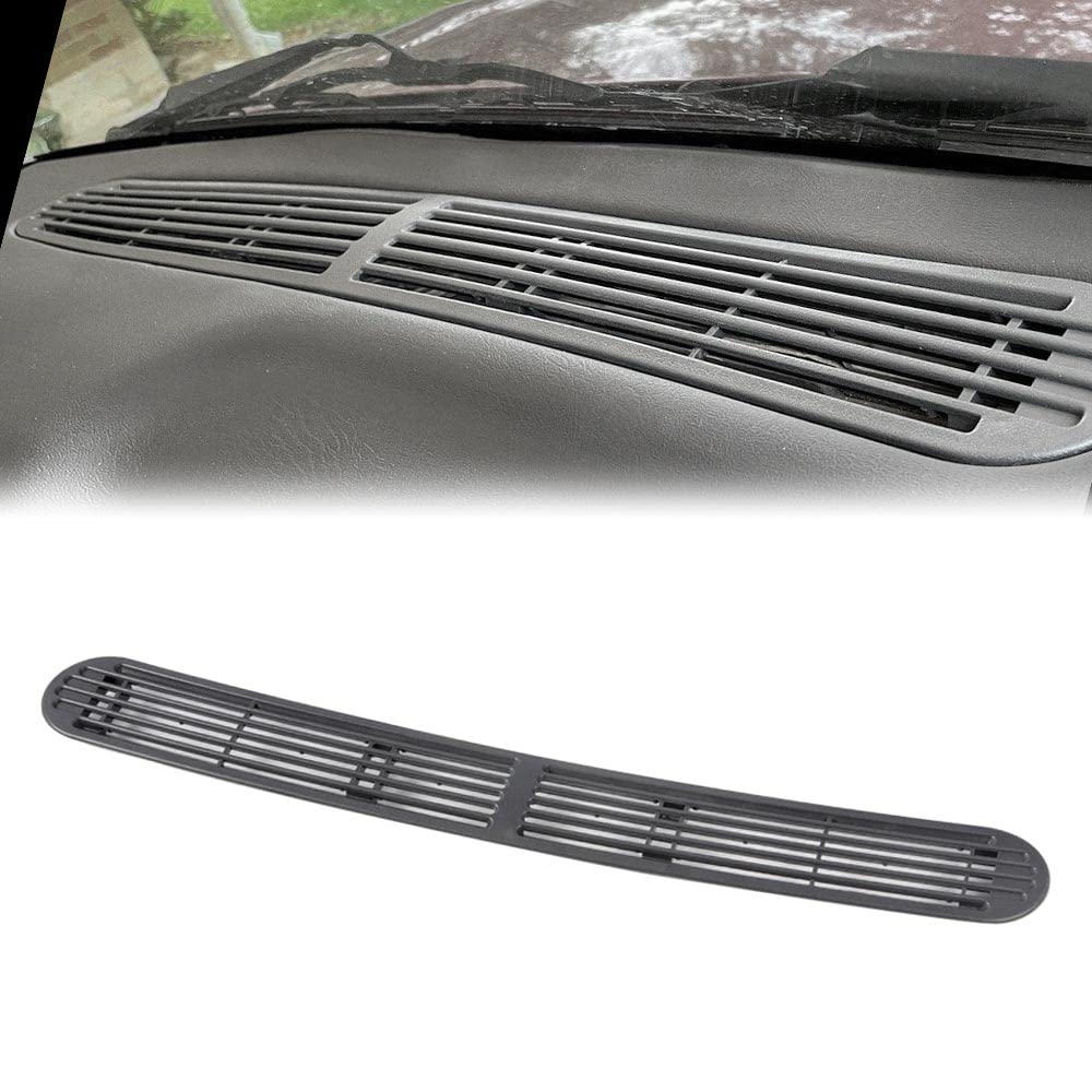 Pit66 Gray Graphite Dash Defrost Vent Cover Grille Panel Compatible With 1998-2005 Chevy S10 Replacement For Gmc Oldsmobile Suv