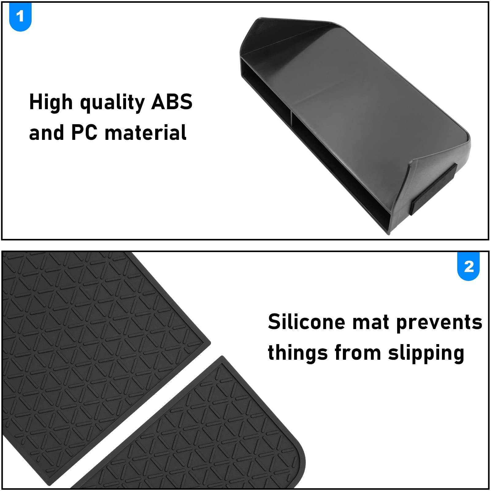 Jaronx Compatible With Toyota Rav4 Center Console Organizer 2025 2024 2023 2022 2021 2020 2019,Upgraded Large Slots Console Stor