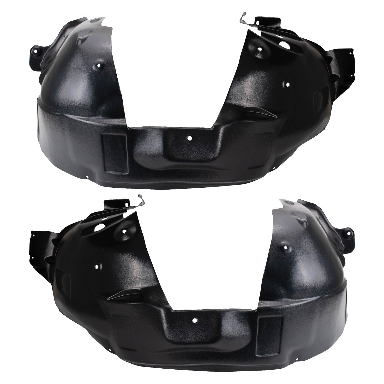 Trq Front Inner Fender Liner Set Compatible With 2007-2010 Ford Edge Lincoln Mkx Fo1248130 Fo1249130