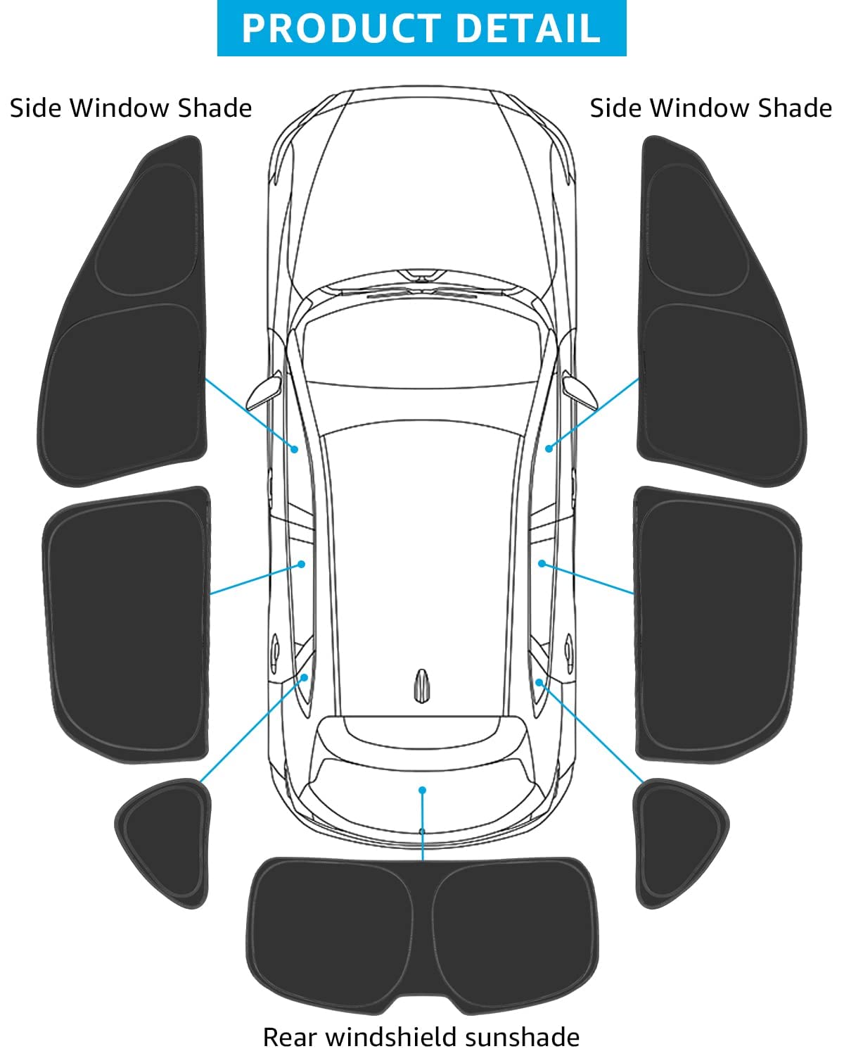 Proadsy 2025 Upgrade Window Sun Shade For Mazda Cx-5 2017-2024 2025 Side Window For Baby/Camping Uv Rays And Privacy Protect Acc