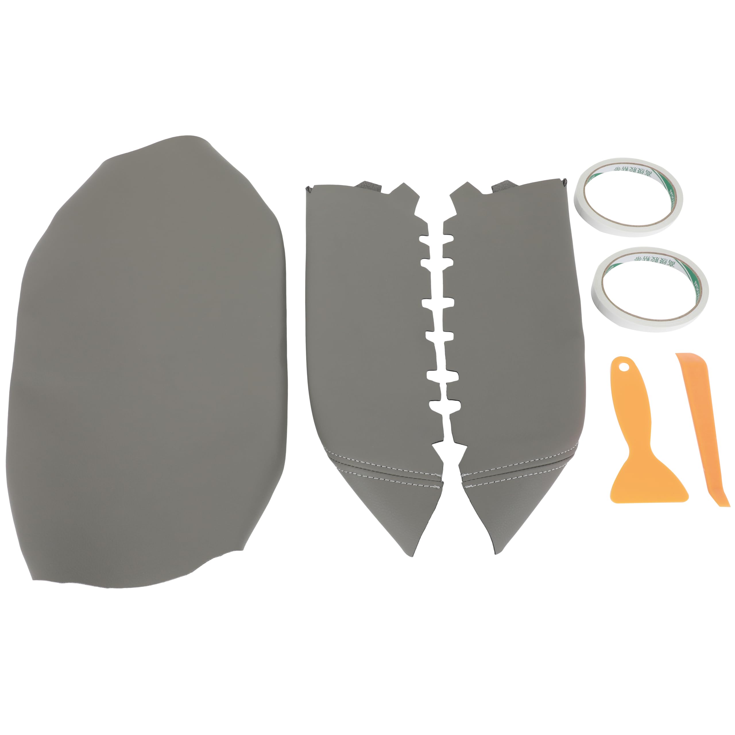 SCITOO Car Center Console Cover Leather Fit for 2009 2010 2011 2012 2013 2014 2015 for Honda for Pilot Gray Center Console Lid A