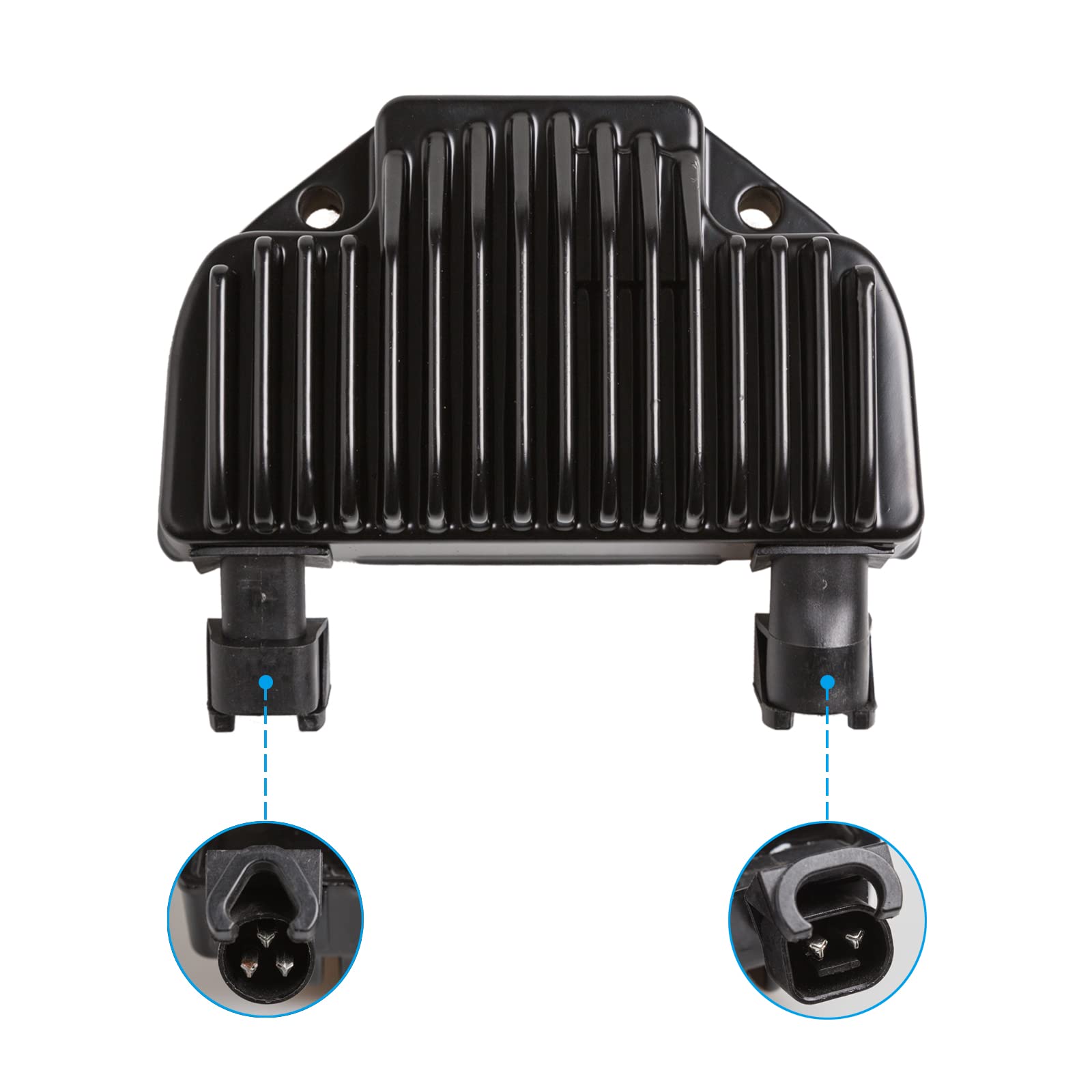 Tykick 74631-08 Voltage Regulator Rectifiers For Harley Davidson Dyna 2008 2009 2010 2011 2012 2013 2014 2015 2016 3-Phase 12 Volt Black Replaces# 7463108,74631-08A,7463108A,383-574,H3108