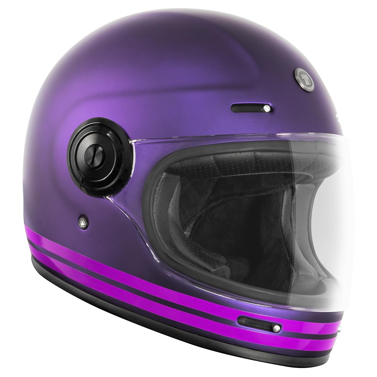 TORC T1/Newport Fiberglass Retro Full Face Motorcycle Helmet DOT Approved