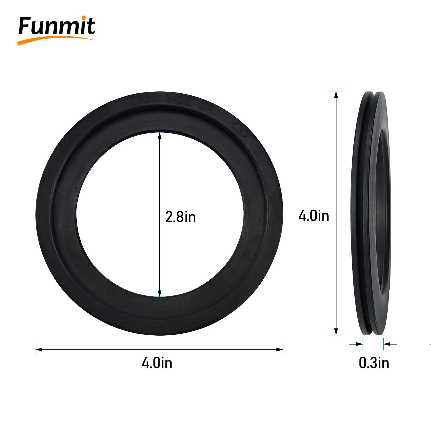 385311658 Flush Ball Seal Gasket Replacement For 300/310 / 320 Rv Toilets, High-Grade Rubber, Pack Of 2