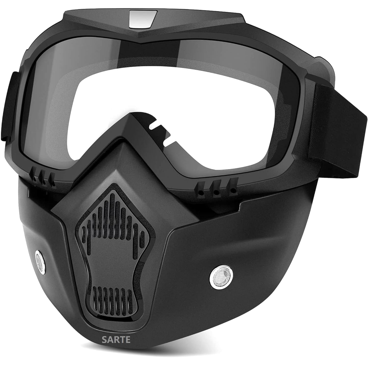 Sounce Tpu Goggle Mask Anti Scratch Uv Protective Open Face & Eyewear Windproof Dirt Shield Adjustable Strap Soft Foam Padded De
