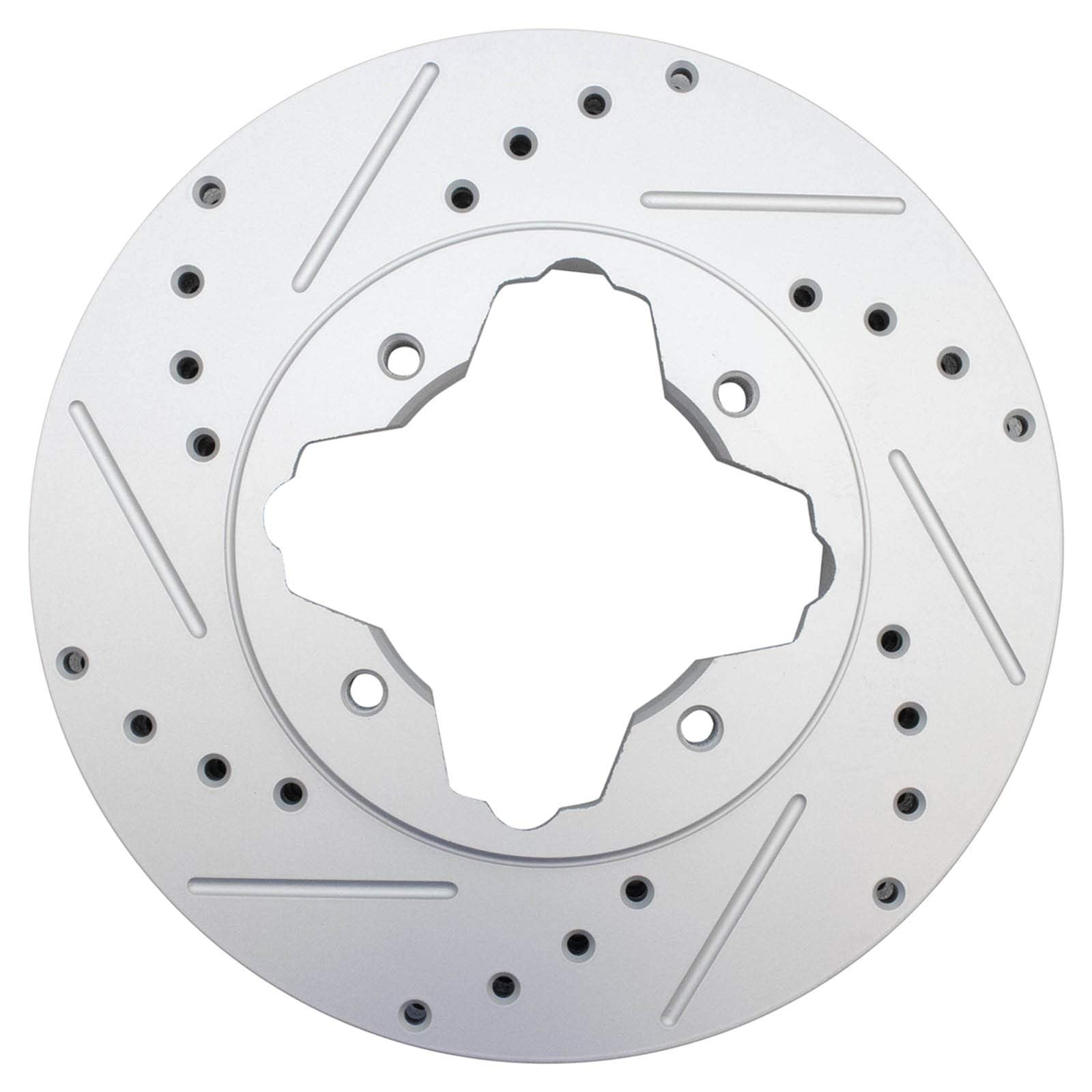 Trq Front Performance Brake Rotors Set Premium G-Coated Cross Drilled & Slotted Compatible With 1997 Acura Cl 1990-1997 Honda Ac