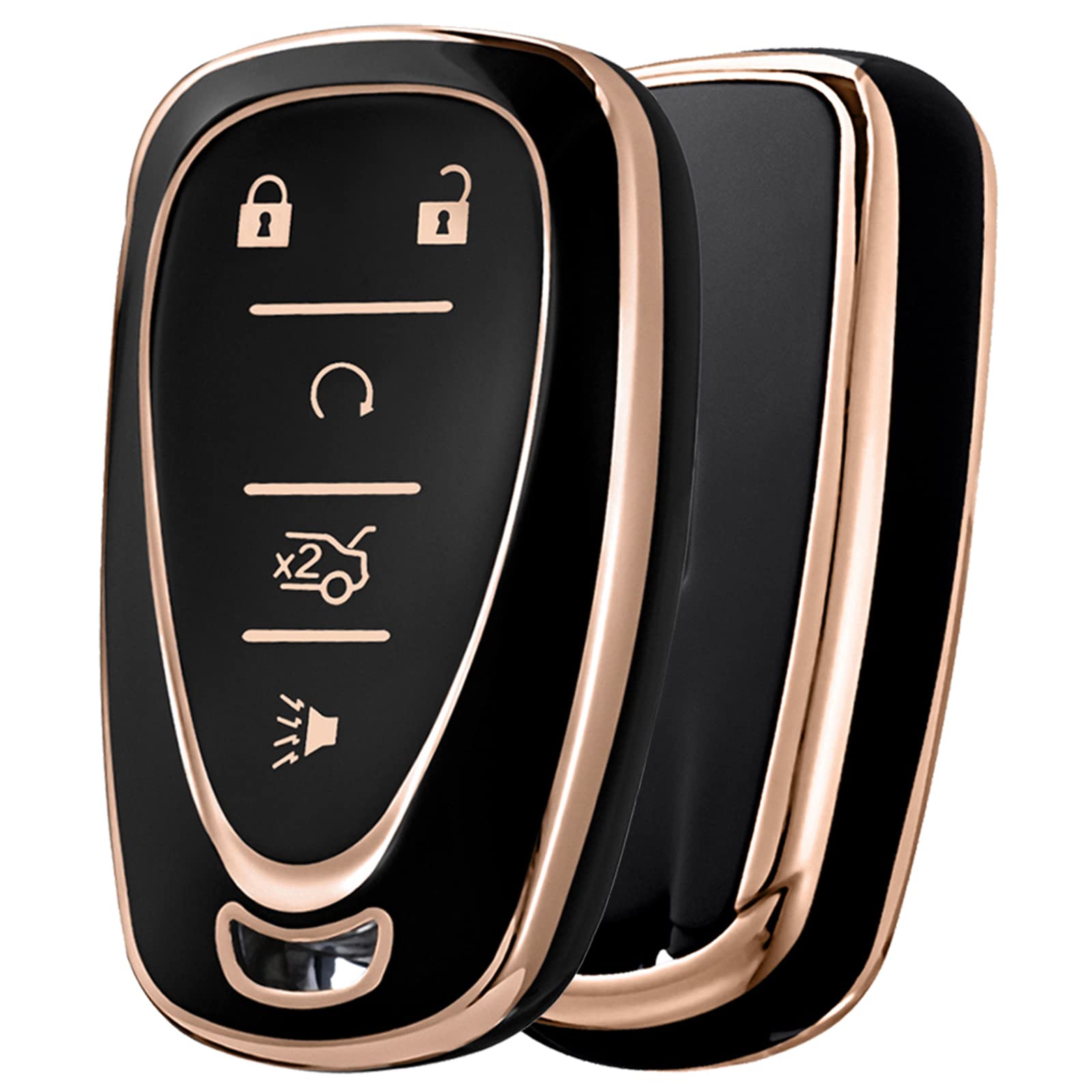 Elohei For Chevy Key Fob Cover Case Tpu Protector Holder For Chevrolet 2020 2019 2018 2017 2016 Chevy Malibu Camaro Cruze Traver