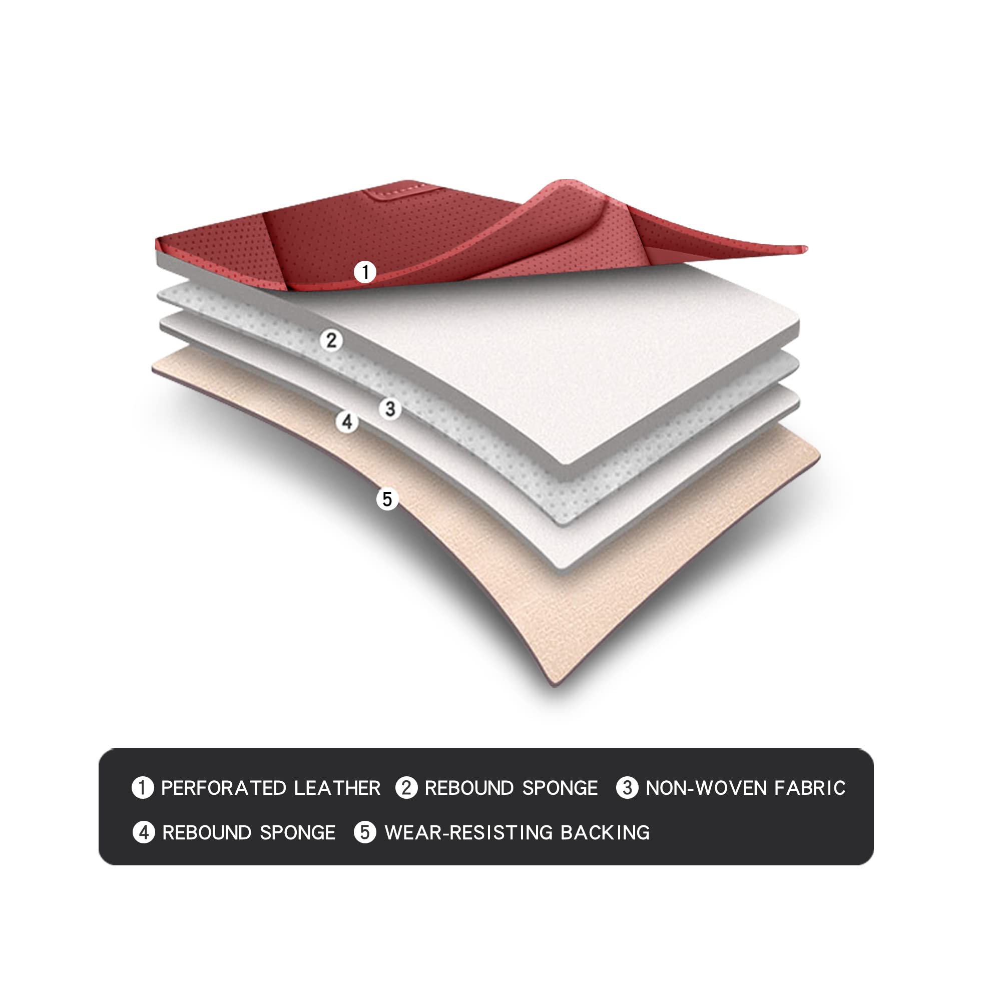 Haitour Universal Fit Full Coverage Leather Car Seat Covers For Cars Sedans Trucks Suvs,Waterproof Luxury Car Seat Protector,Fro