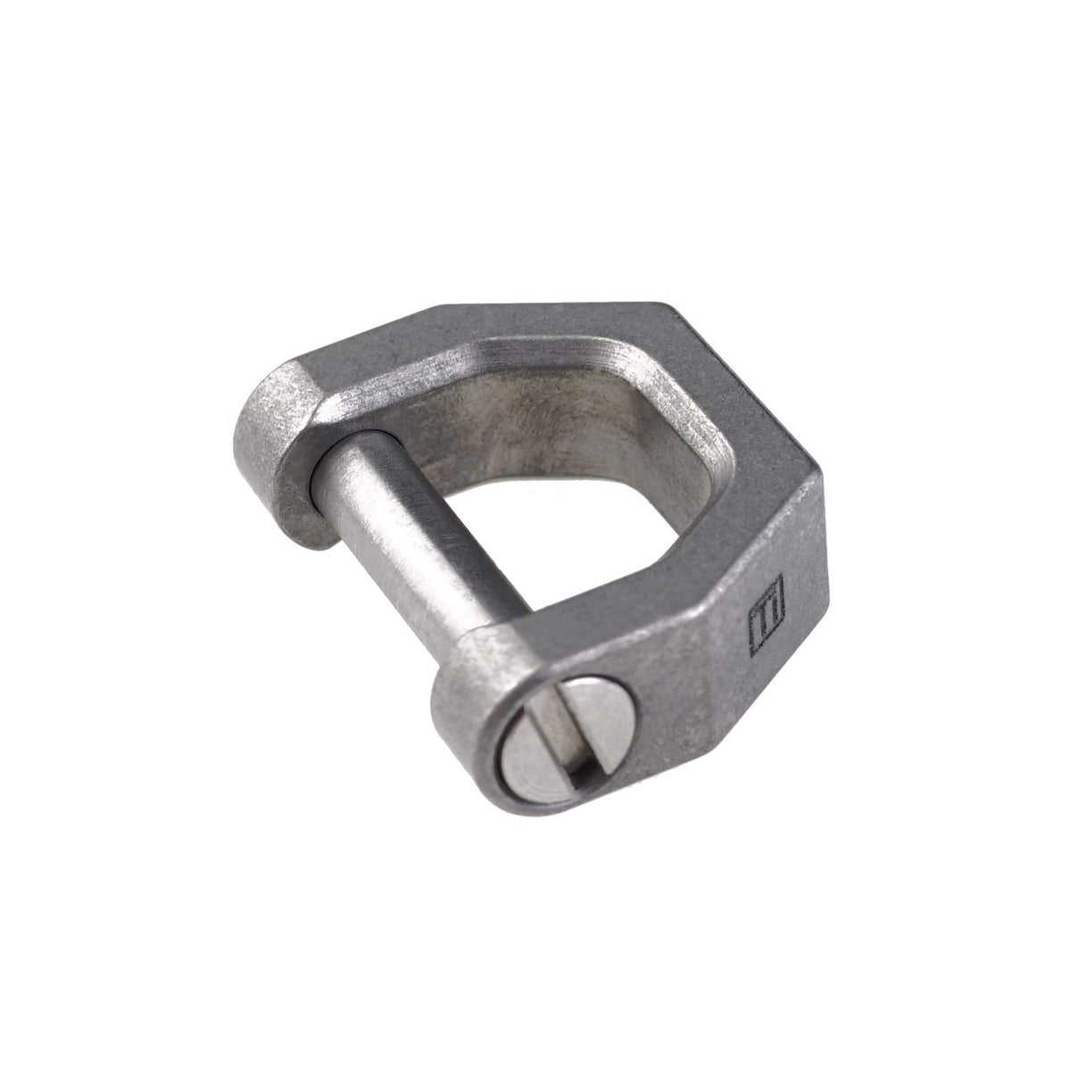 Mecarmy Ch2 Titanium D Shape Key Ring, Utility Keyring With Screw Shackle, Key Ring Car Key Tool For Everyday Carry, Keychain Holder Accessories (Stonewashed Small)