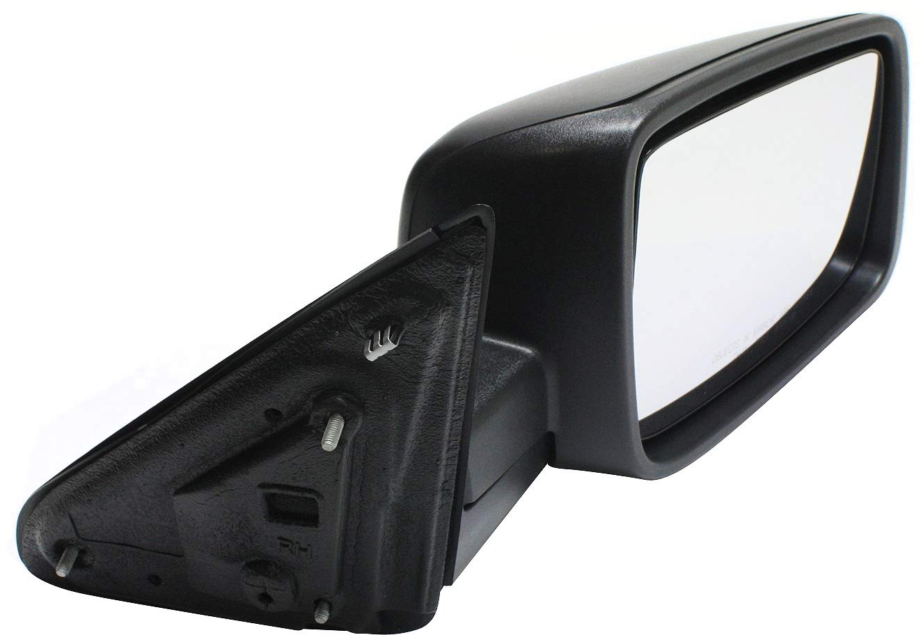 Kool Vue Mirror Compatible with 2013-2018 Ram 1500, 2013-2022 Ram 2500, 2013-2022 Ram 3500, 2019-2022 Ram 1500 Classic Passenger Right Side, Manual Adjust, Manual Folding, Textured