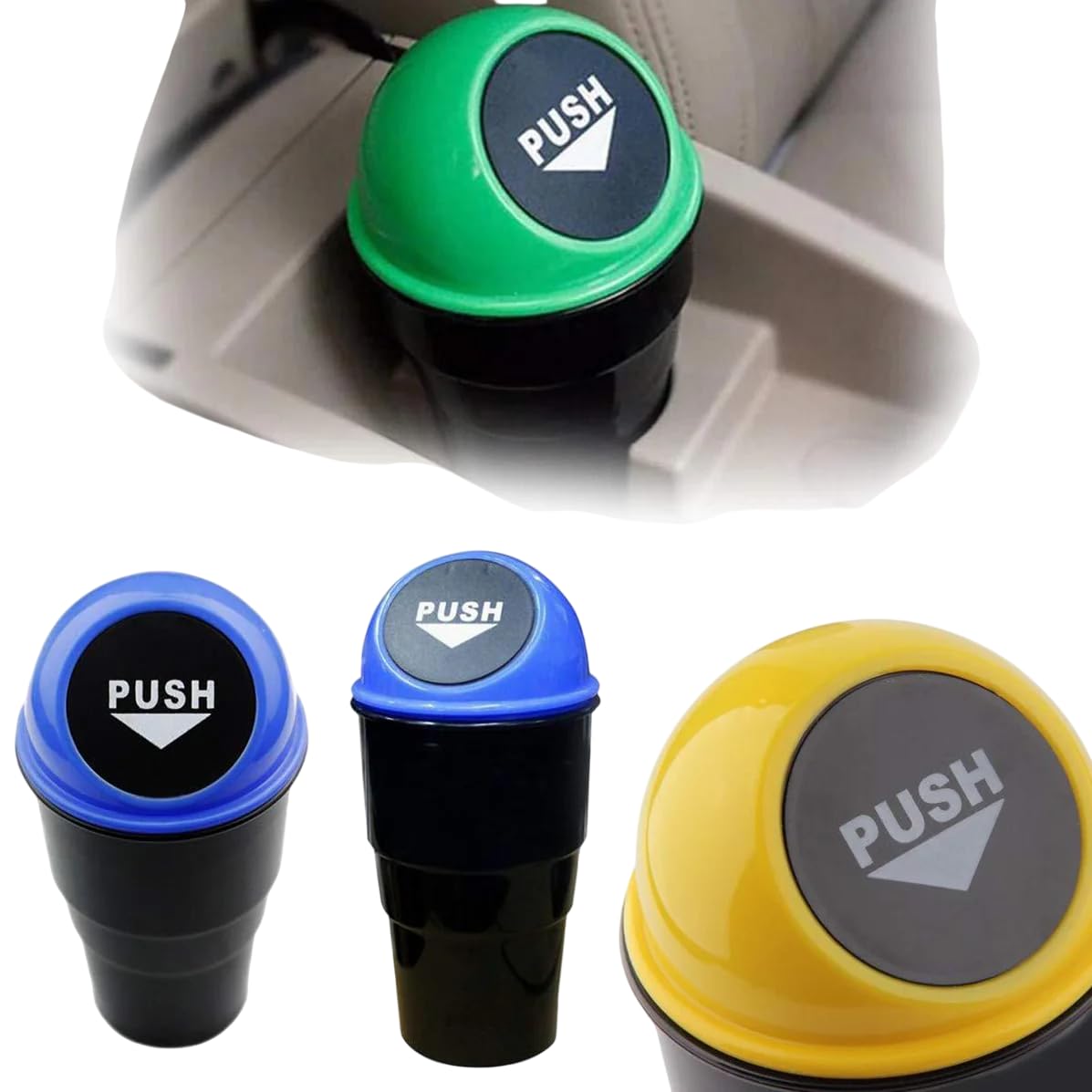 Techneon MultiPurpose Car Dustbin  Ideal for Storing Garbage and Rough Stuff in Cars, Offices, Homes, and Hospitals