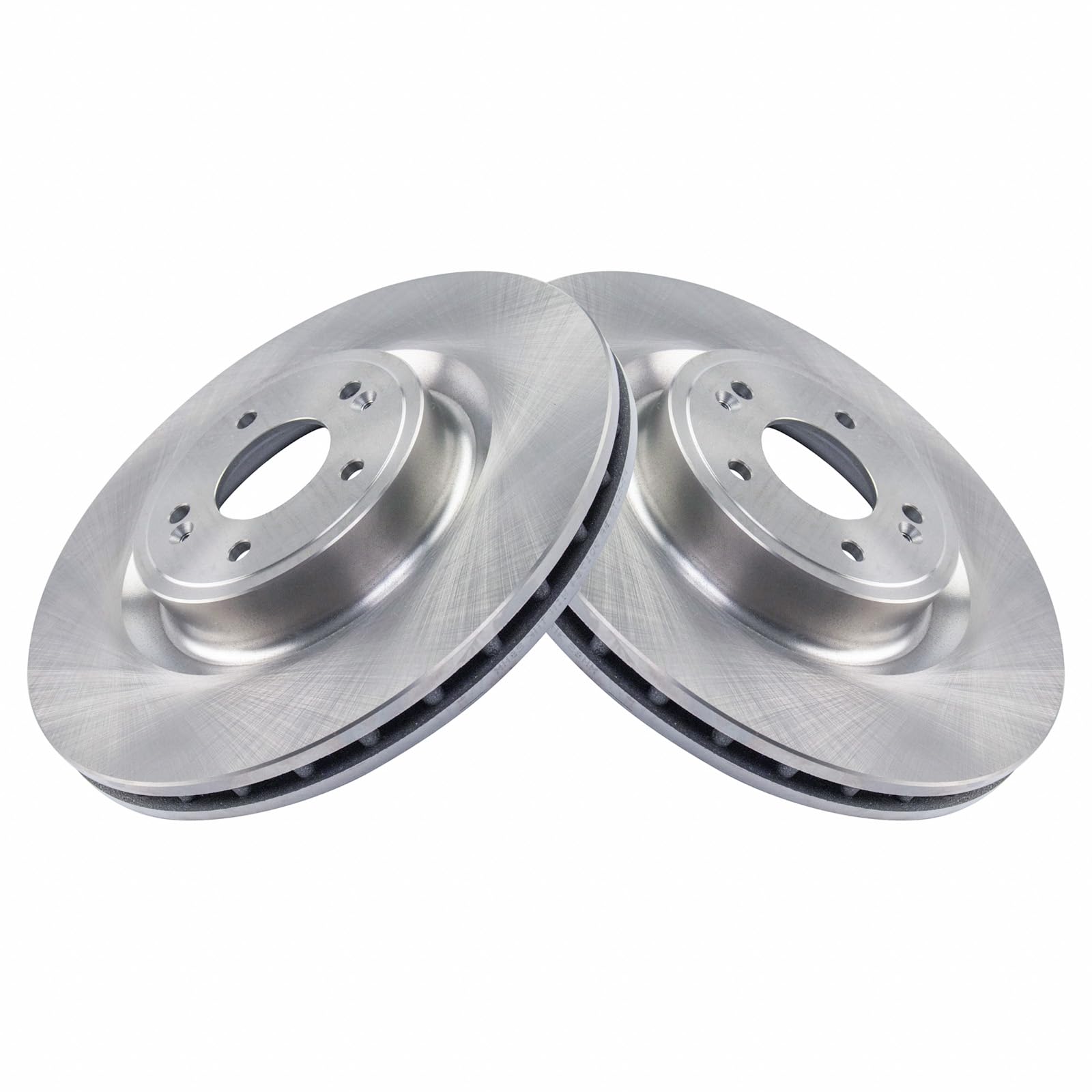 Trq Front Brake Rotors Set Vented Compatible With 2019-2022 Genesis G70 2018-2023 Kia Stinger