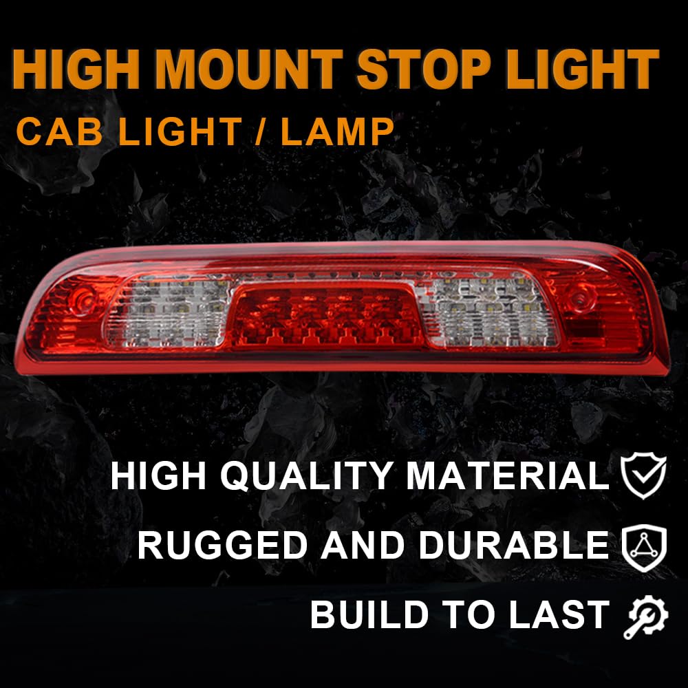 G-Plus Led Third Brake Light, Compatible With Chevy Silverado/Gmc Sierra 1500/2500Hd/3500 2014-2018 Rear 3Rd Cargo Led Tail Lamp