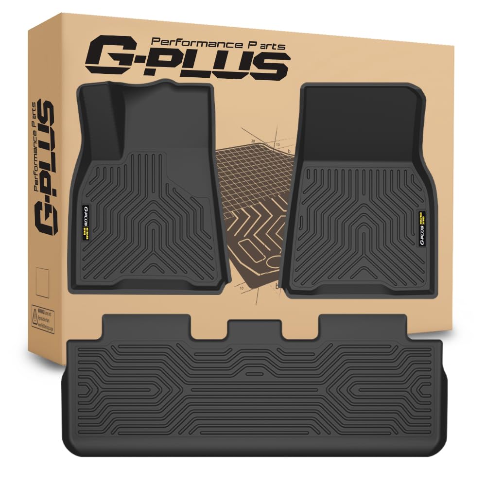 G-PLUS Floor Mats Compatible with Tesla Model Y 2025-2026 5 Seat (NOT FIT 7 Seat) Floor Liners All Weather Full Cover Protection