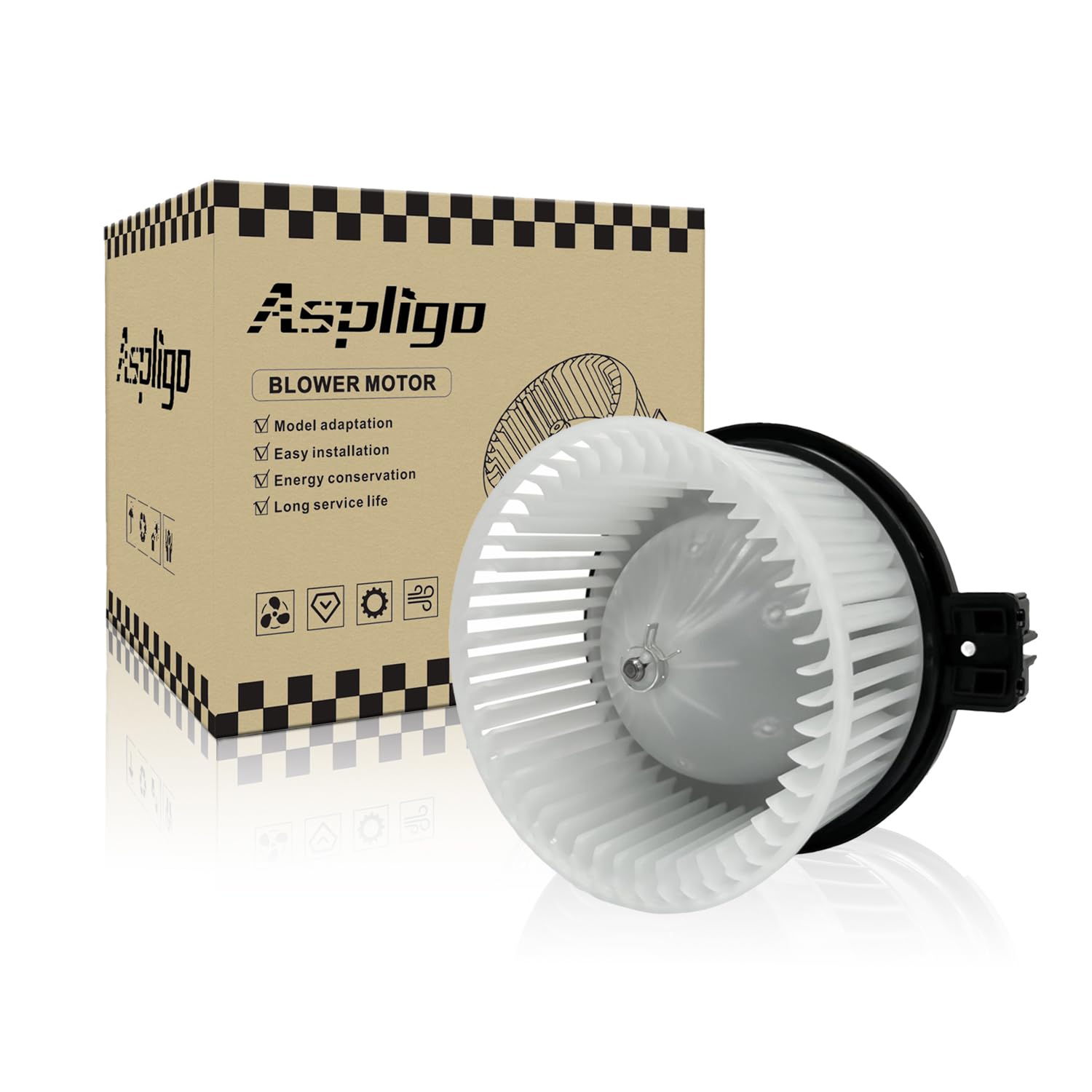 Aspligo 700296 Ac Heater Blower Motor Fan Front Fit For Mazda 3 L4 2.0L-2.5L 2014-2018