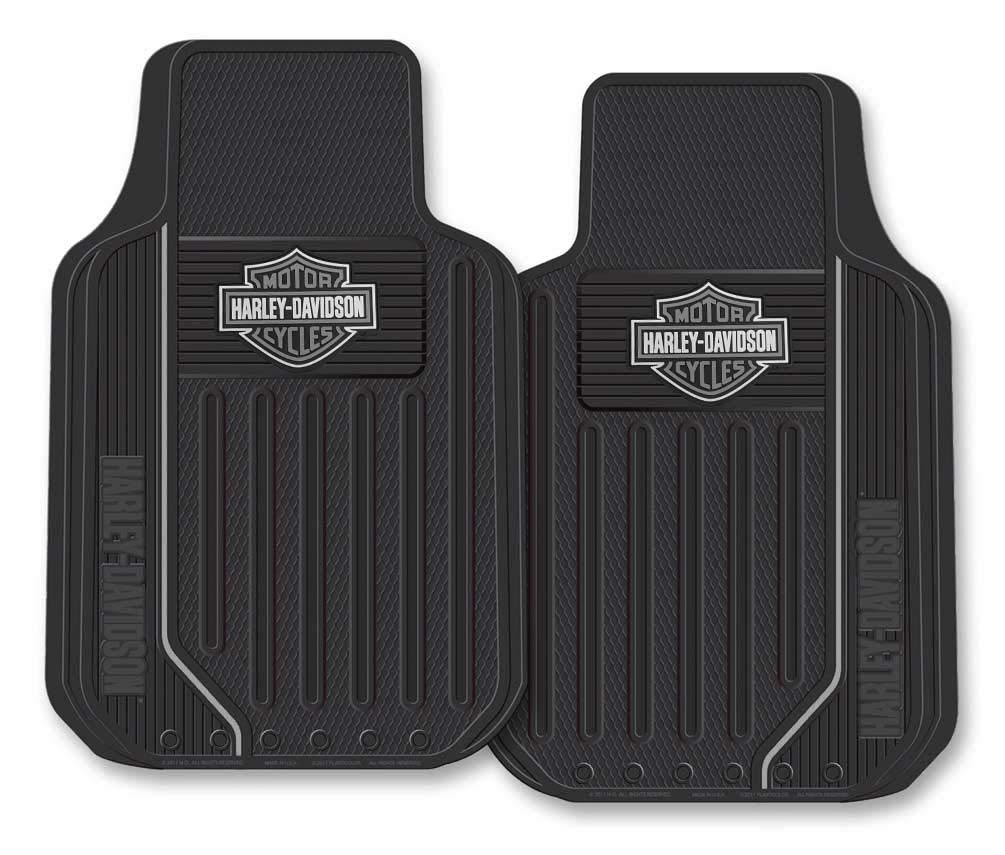 Harley-Davidson Floor Mats, Elite Series Bar & Shield Logo, Non-Carpeted, 1653