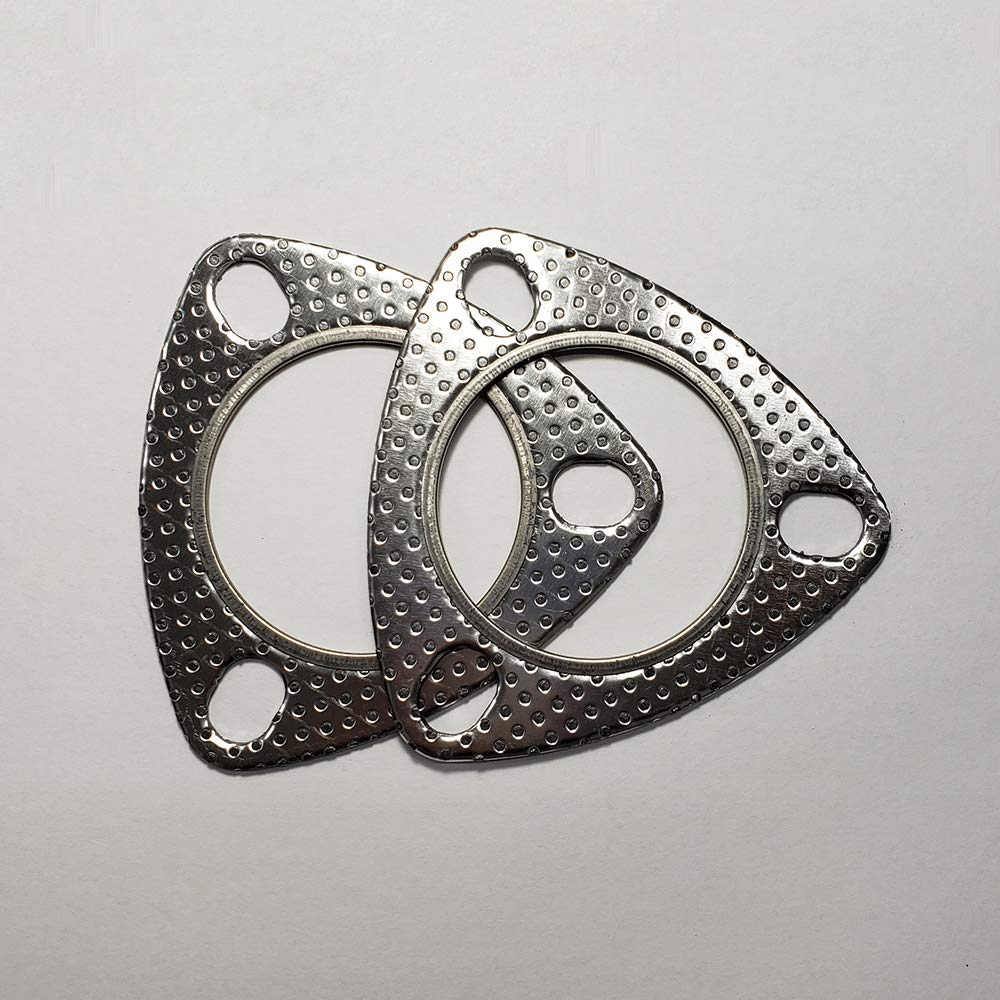 2.25'' 3 Bolt Mlsg High Temp Exhaust Gasket W/Ss Fire Ring (Qty 2)