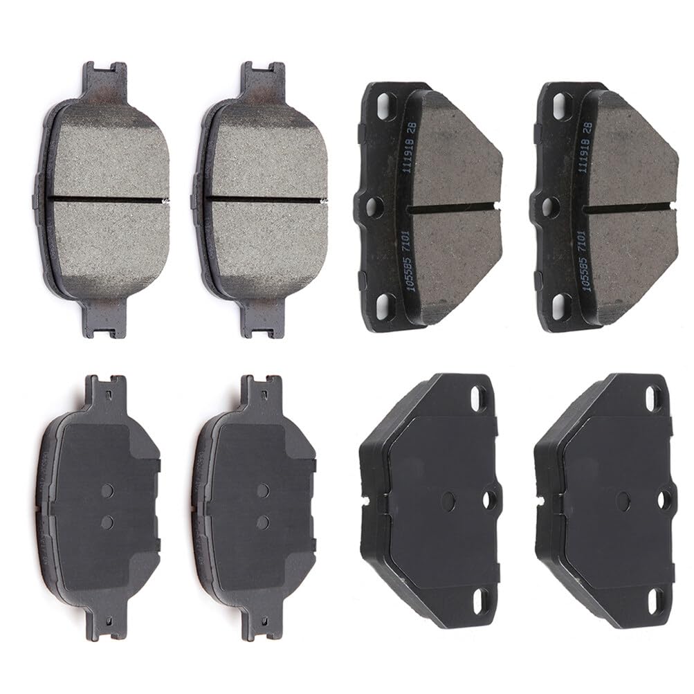 Automuto 8Pcs Front & Rear Ceramic Disc Brake Pads Set D823 D817 For Toyota Celica 2000-2005