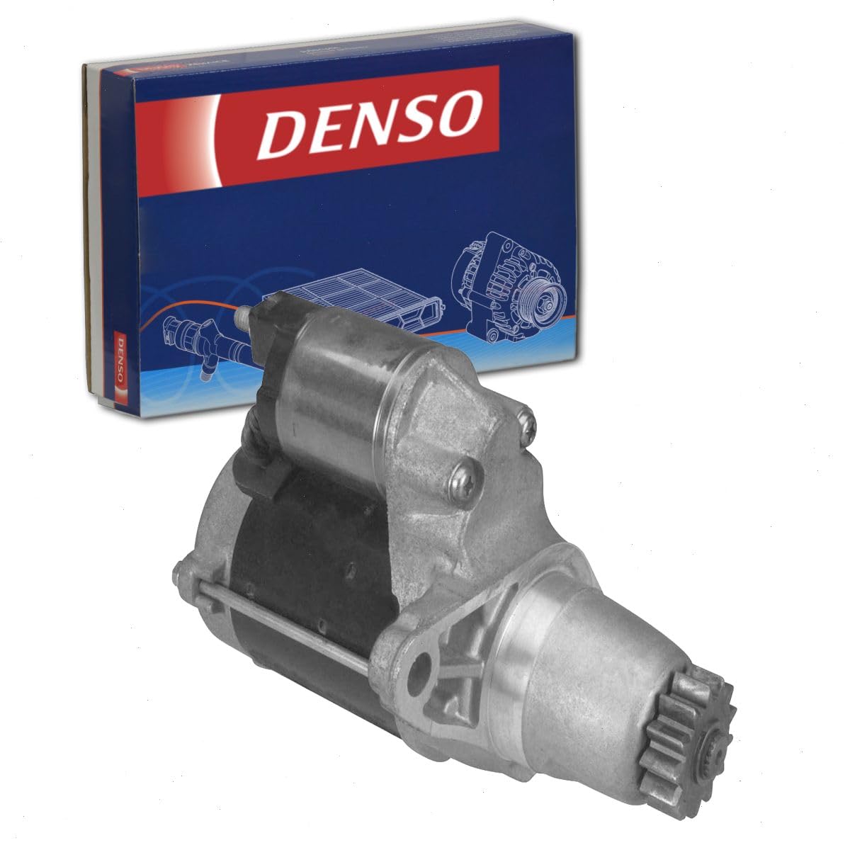 DENSO Starter Motor compatible with Toyota Sienna 2.7L 3.3L 3.5L L4 V6 2004-2015