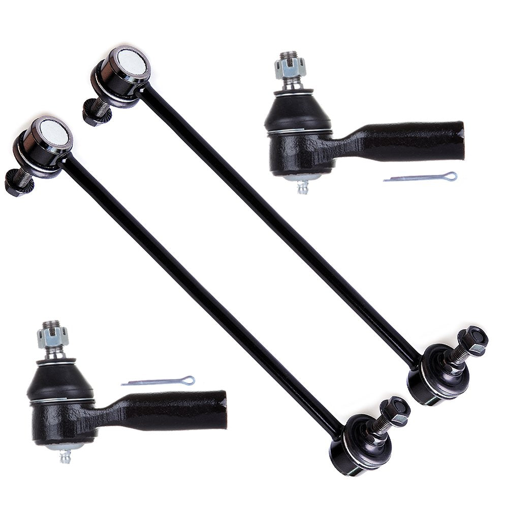 Scitoo 4Pcs Front Suspension Kit Outer Tie Rod End,Sway Bar Links Fit 2005-2009 For Ford Escape For Mazda Tribute (Excluding Hyb