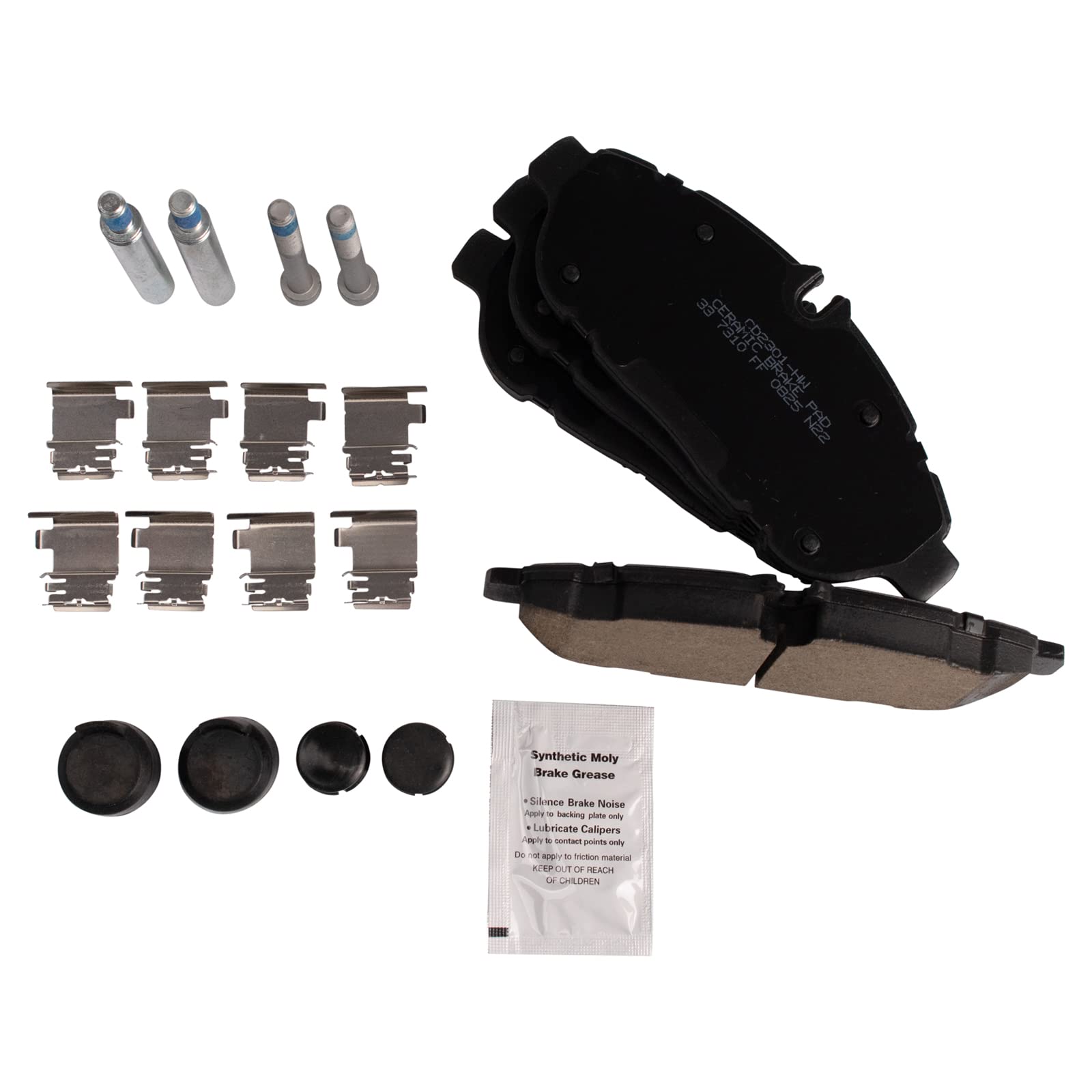 Trq Front Brake Pads Ceramic Compatible With 2020-2023 Ford Transit-150 Transit-250 Transit-350 Transit-350 Hd