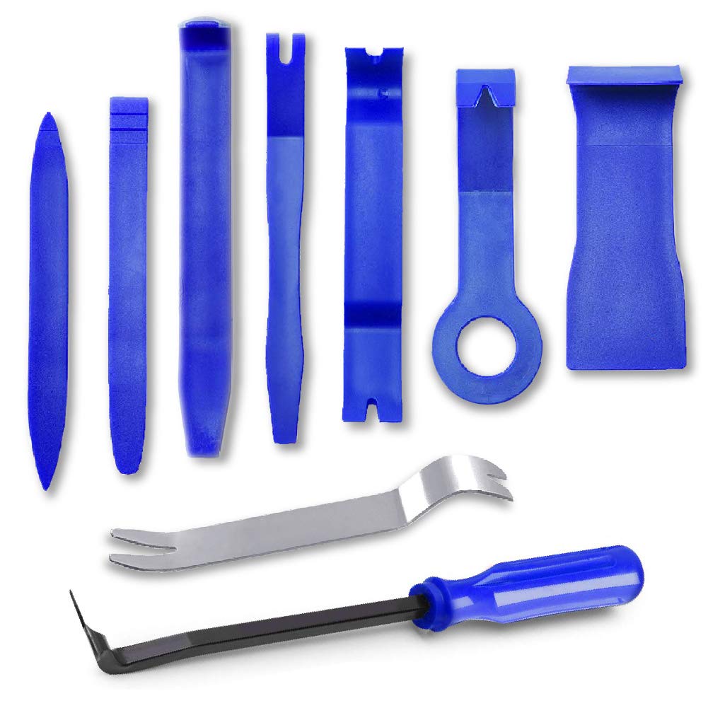 Glk Auto Trim Removal Tool Set Door Clip Panel Removal Tool Set Car Pry Tool With Fastener Remover For Car Dash Radio Audio Inst