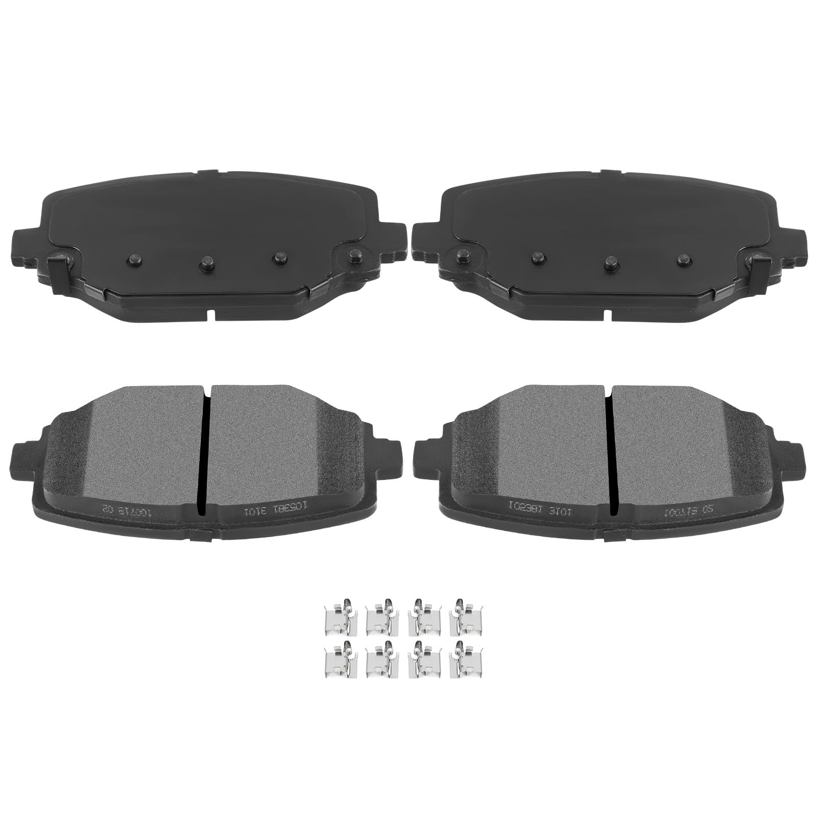 Automuto 4Pcs Rear Semi-Metallic Disc Brake Pads Set D1596 For Chrysler Town & Country For Dodge Grand Caravan Journey For Ram C