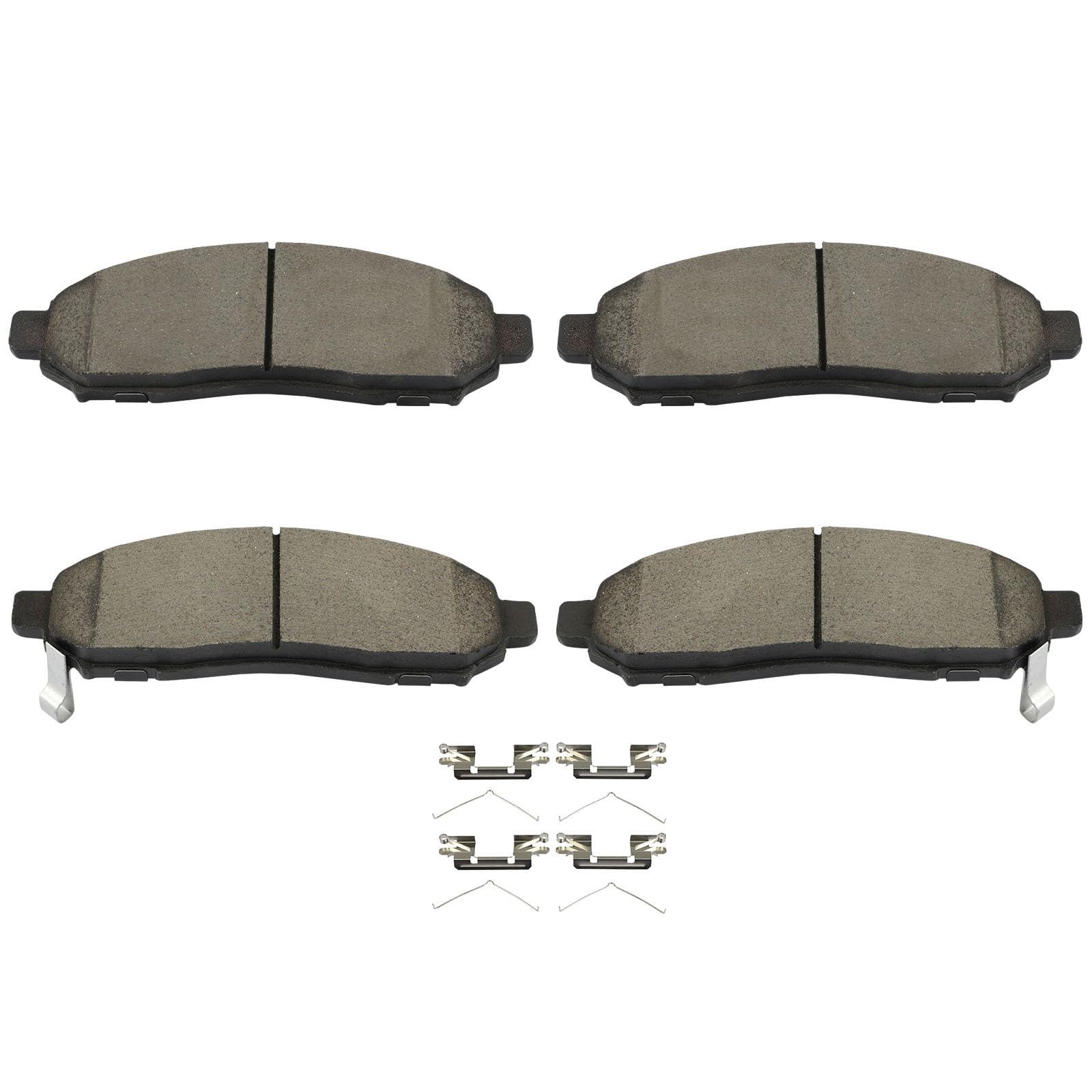 Scitoo D1548 Ceramic Brake Pads Sets Front W/Hardware Replacement For Chevrolet For City Express 2015-2018,For Nissan For Leaf 2