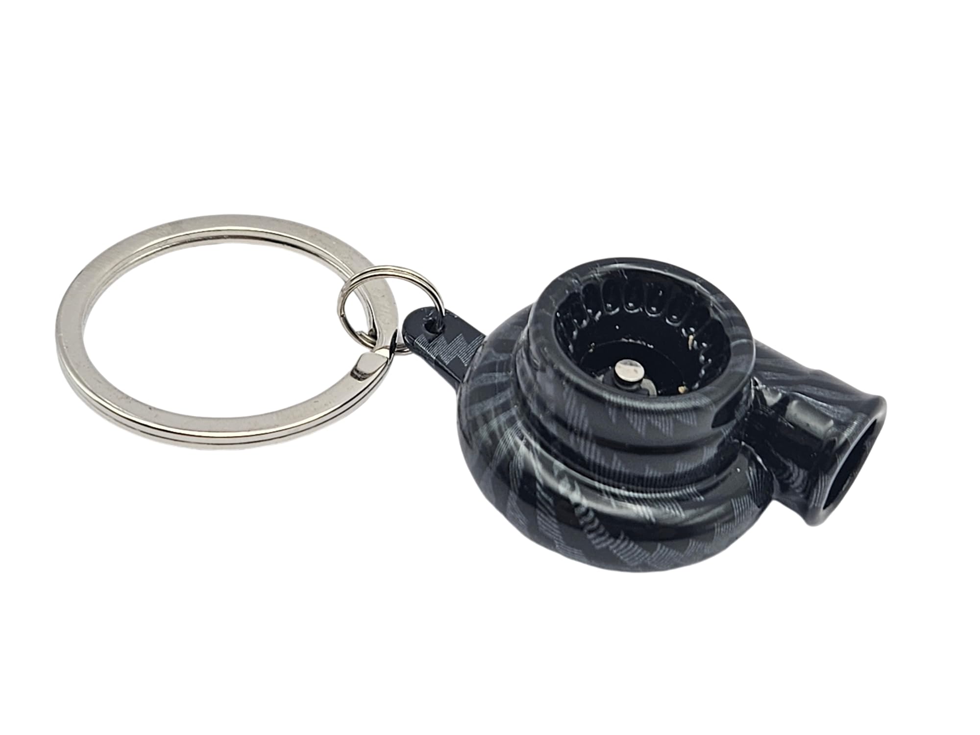 Gt//Rotors Carbon Fiber 5Pc Mini Auto Parts Keychains - Turbo, Six Speed Manual Gearbox Stick Shift, Wheel, Red Brake Rotor, Wre