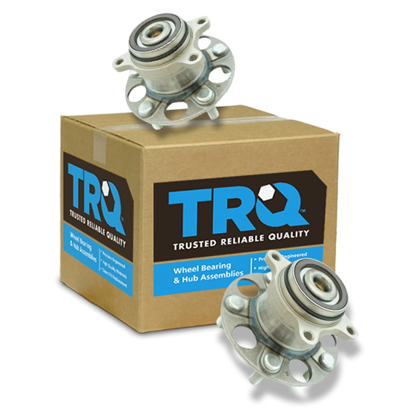 Trq Rear Wheel Hub Bearings Assembly Set Compatible With 2006-2015 Honda Civic