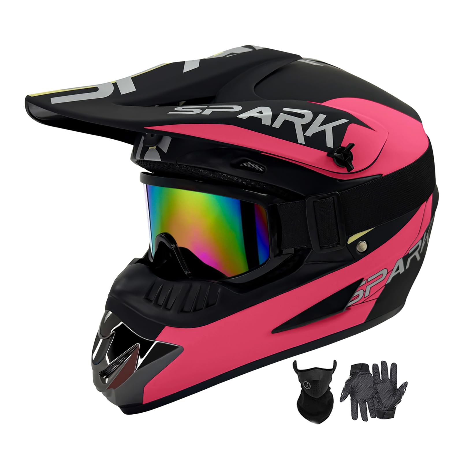 Dirt Bike Helmets Youth Kids Four Wheeler Motocross Helmet Fashion Adult Motorcycle Bmx Mx Atv Off-Road Moutain Bike Helmets Dot