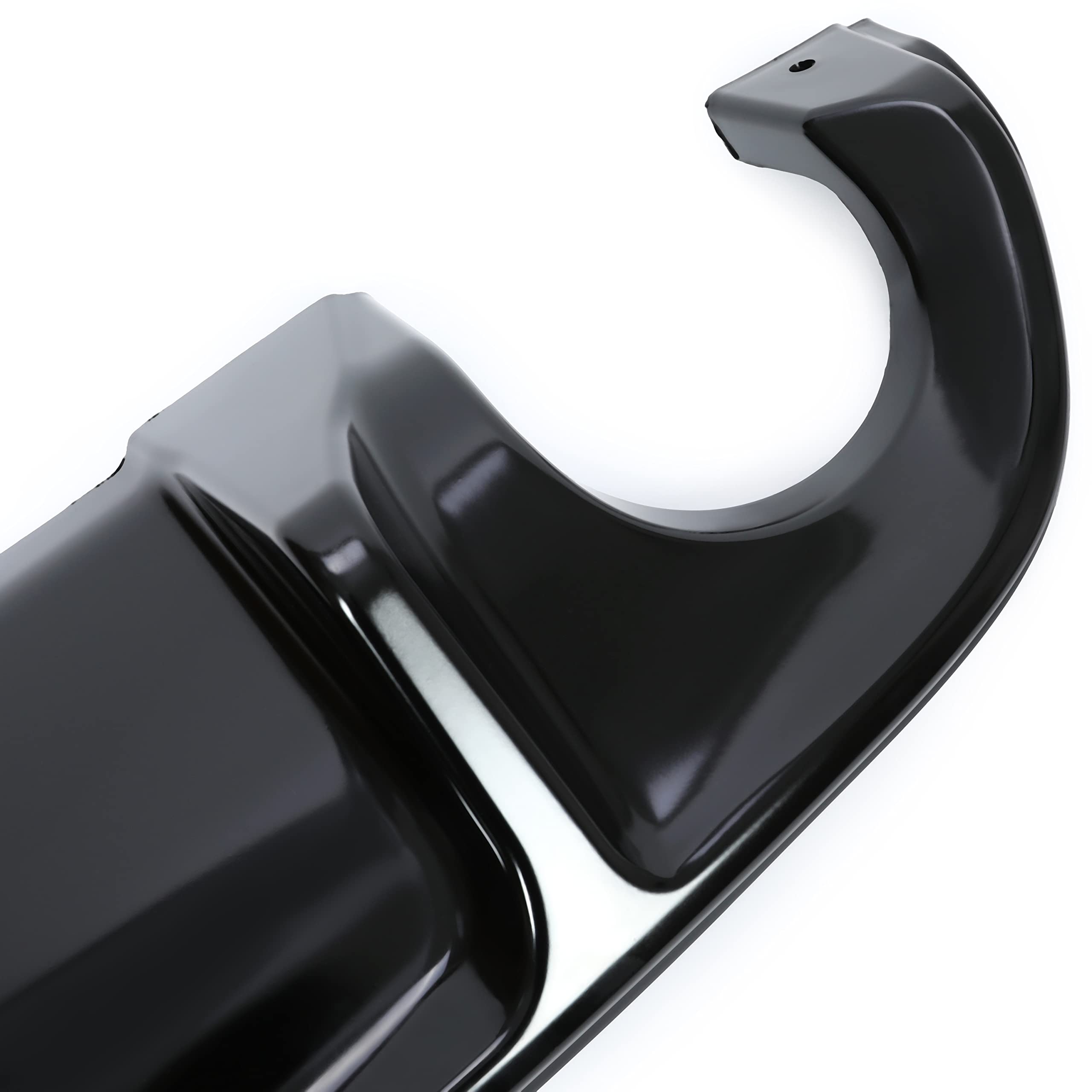 Kuafu Rear Diffuser Compatible With 2014-2017 Infiniti Q50 4 Door Lip Bumper Splitter Spoiler Plastic Gloss Black