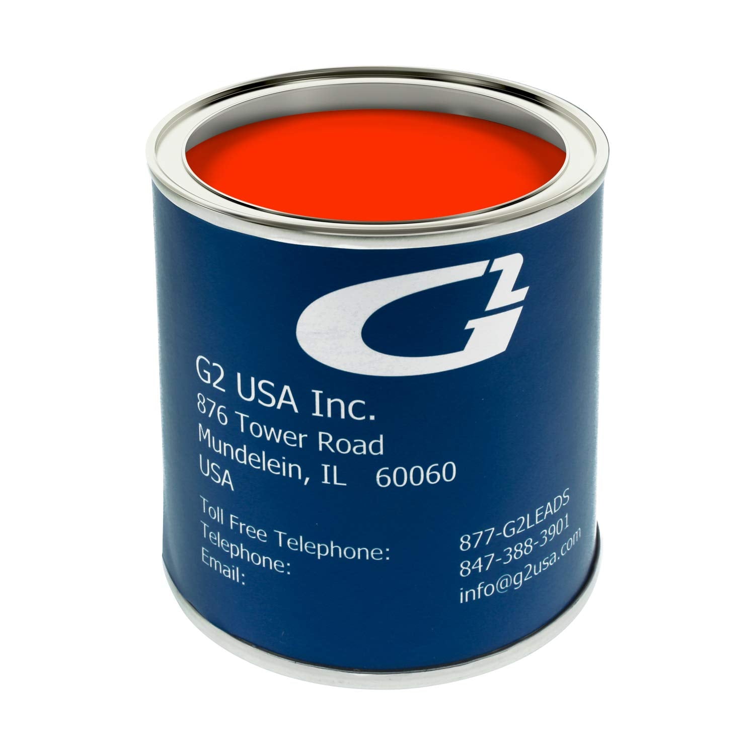 Orange High Temperature High Gloss Self Leveling Brush On Orange G2 Brake Caliper Paint System Kit