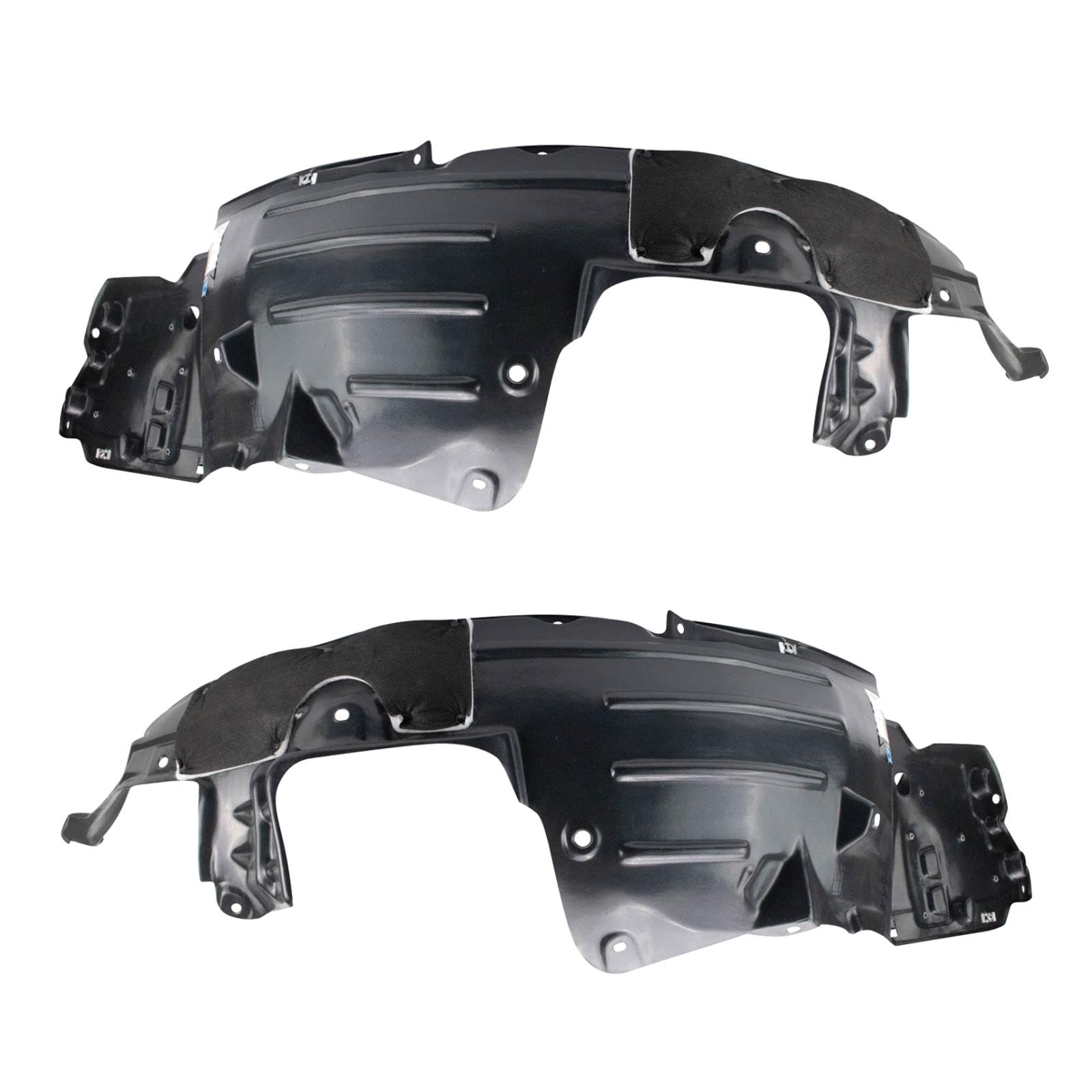 Trq Front Inner Fender Liner Set Compatible With 2018-2020 Honda Fit Ho1248181 Ho1249181