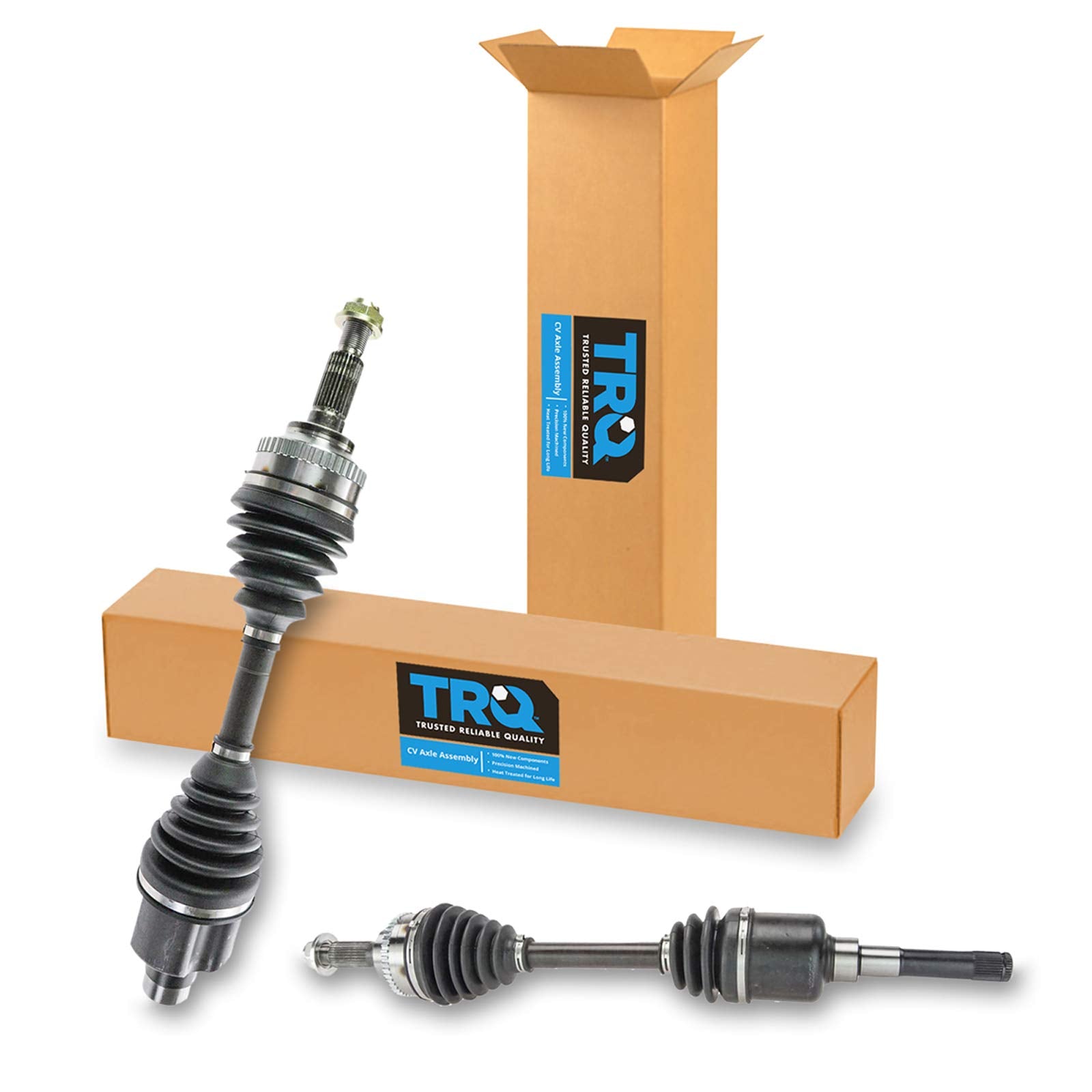 Trq Front Cv Axle Shaft Assembly Set Compatible With 2001-2008 Ford Escape Mazda Tribute 2005-2008 Mercury Mariner
