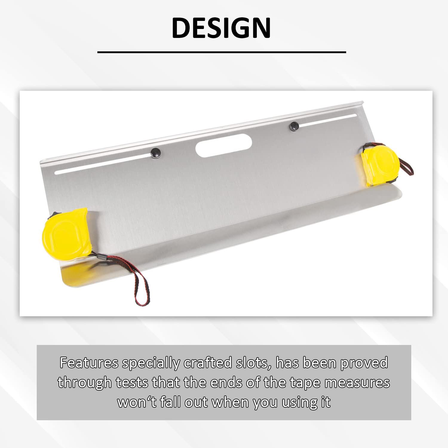 HECASA DIY Toe Plates Wheel Alignment Tool, 4 Probes Toe Plates, High Grade Aluminum Toe Alignment Tool, with Double Tape Measur